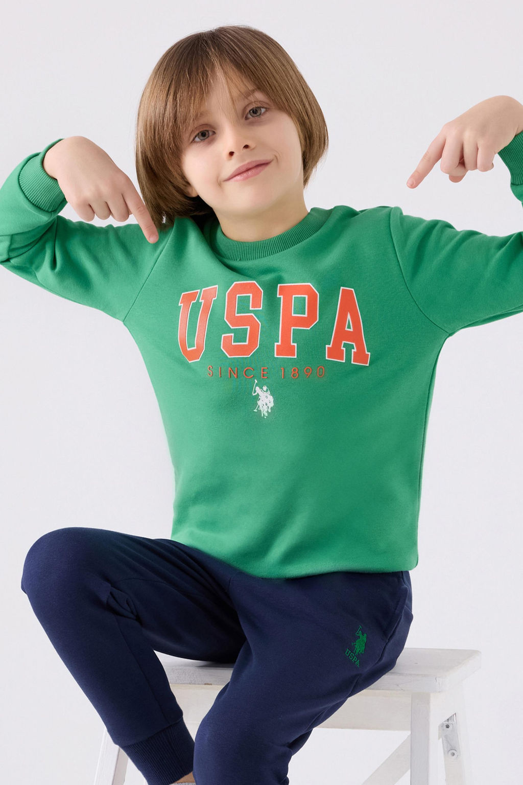 Зеленый пижамный комплект для мальчика Неожиданная скидка в корзине - U.s. polo assn фото 2