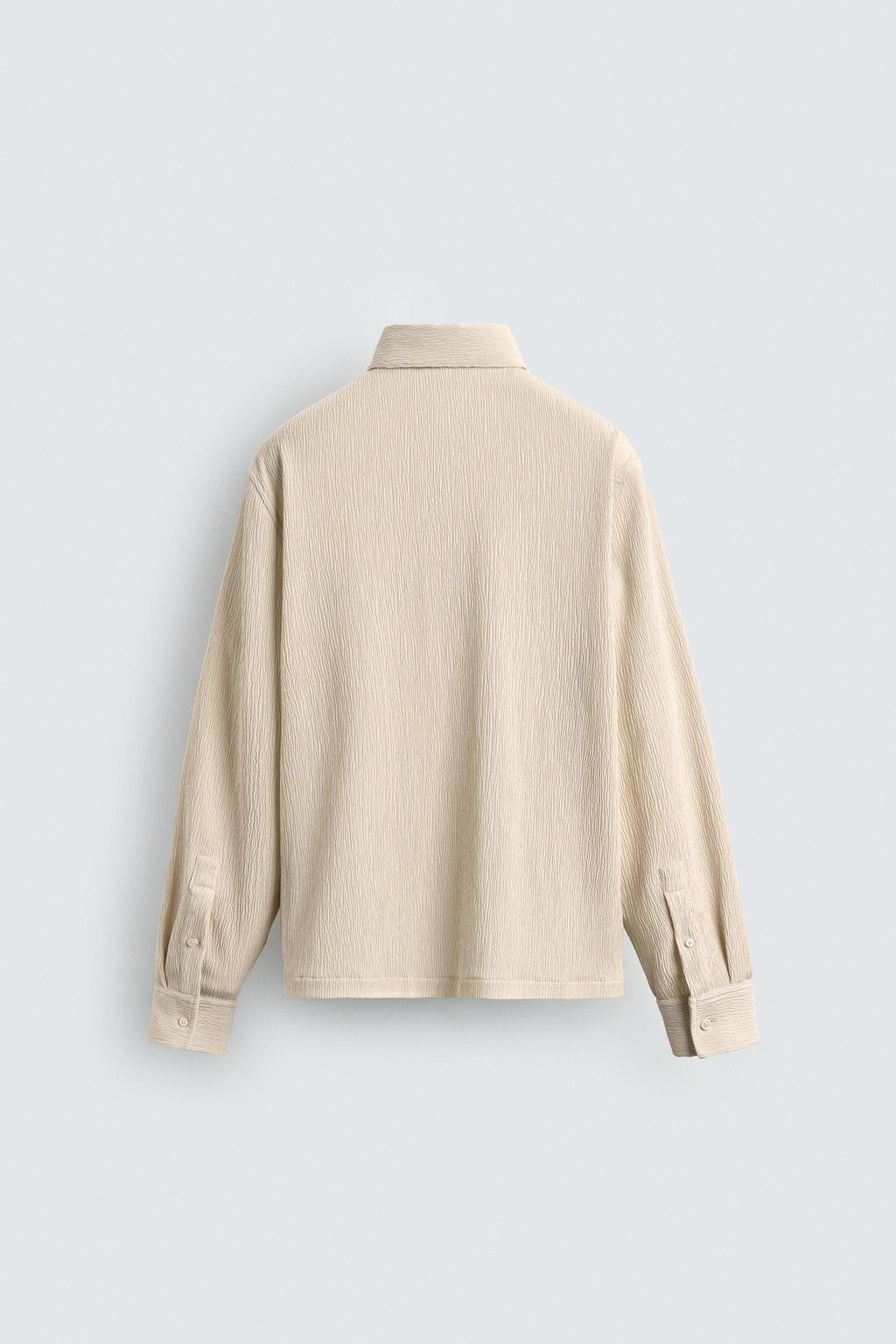 CAMISA RELAXED FIT TEXTURA IRREGULAR / Beige vigor? - Zara фото 8