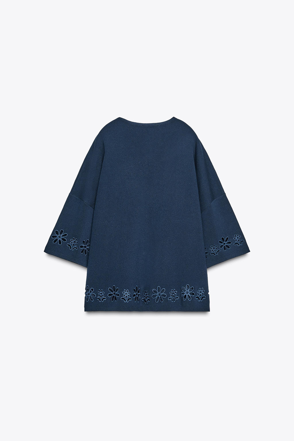 KNIT TOP WITH CUTWORK EMBROIDERY - Zara фото 7