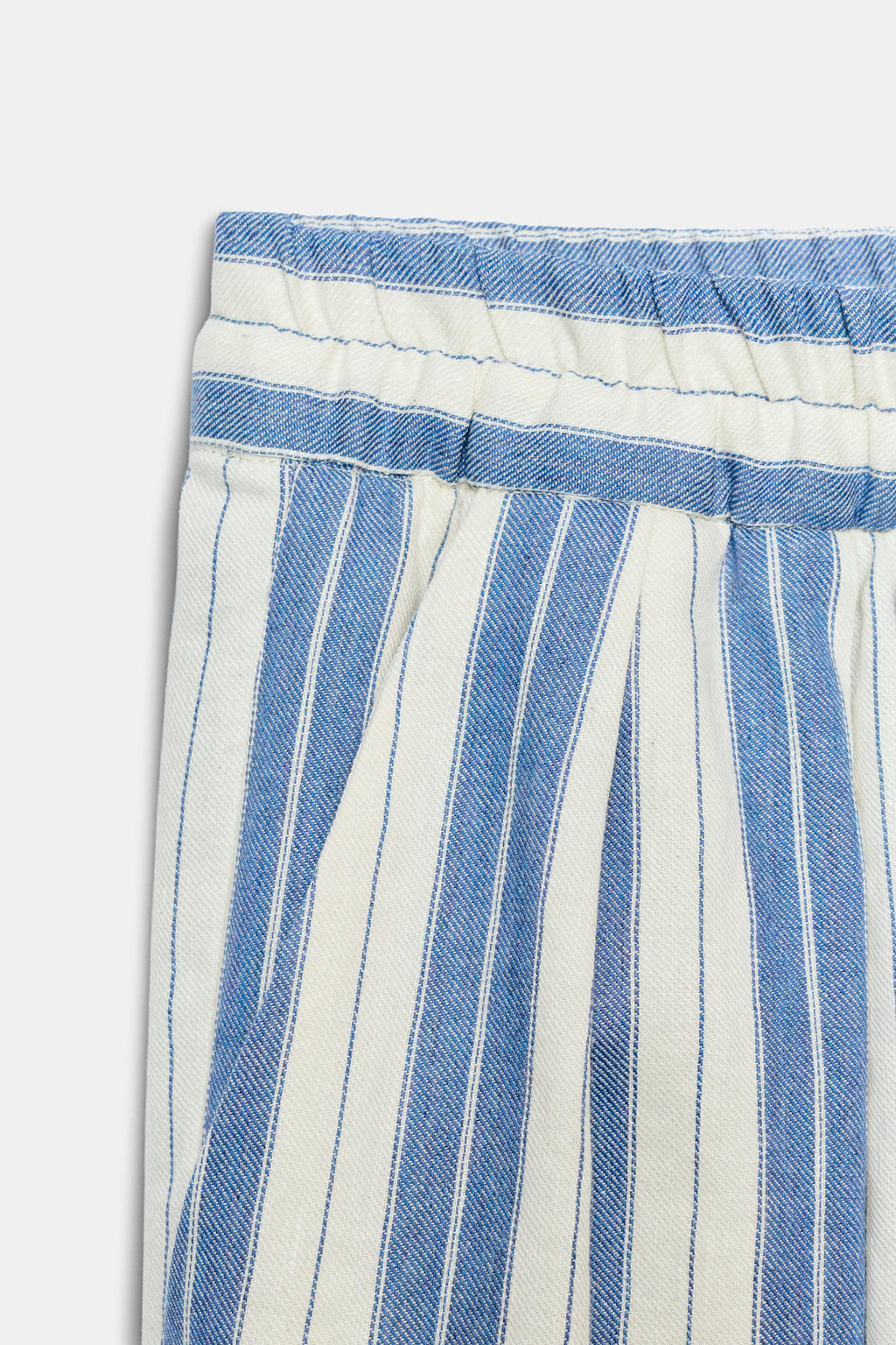 PANTAL?N PIJAMERO RAYAS ZW COLLECTION / Azul / Blanco - Zara фото 7