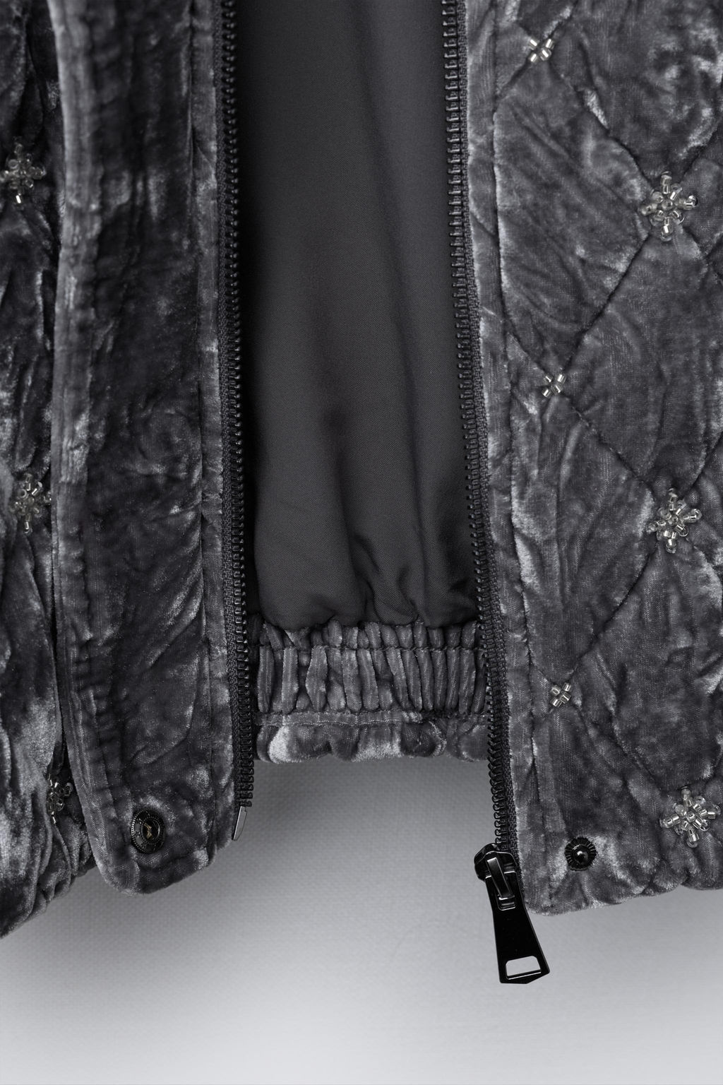 JEWEL VELVET BOMBER JACKET - Zara фото 8