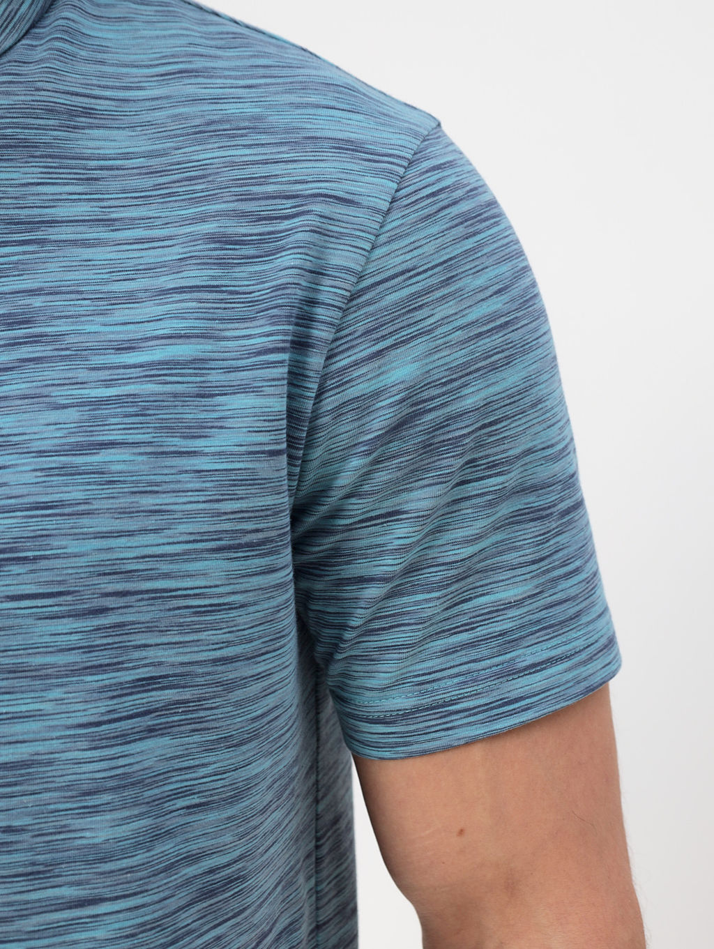 Джемпер мужской с воротником поло короткий рукав GREG G144-KM1246T-OR1051 (бирюзовый)  фото 4