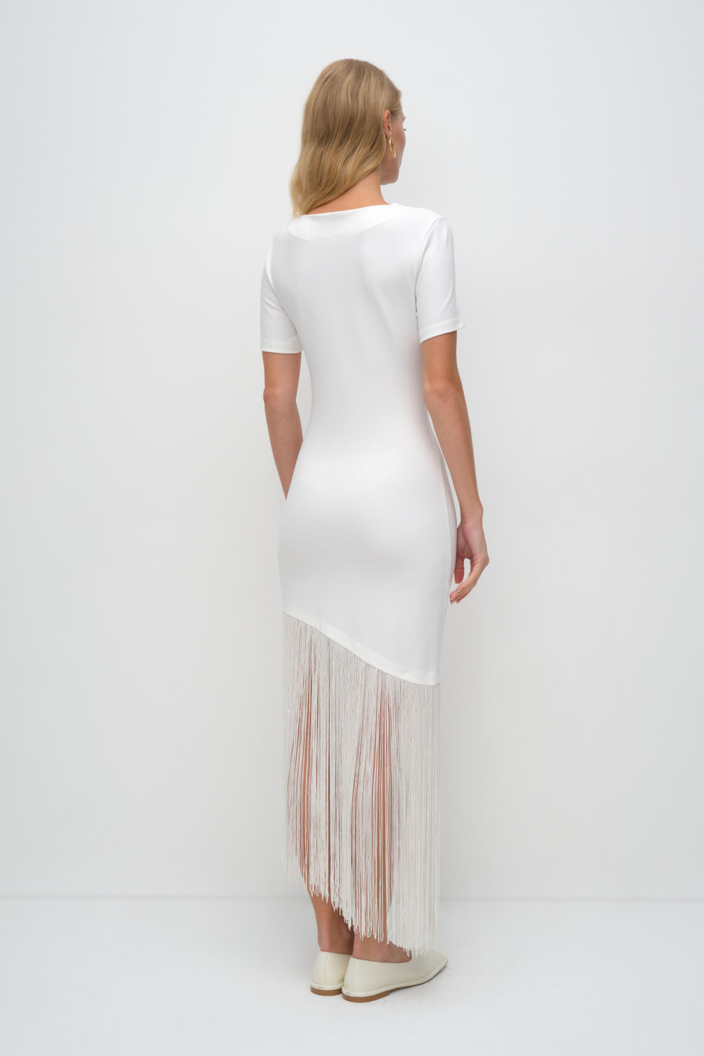 Платье приталенное с бахромой - Mollis фото 5