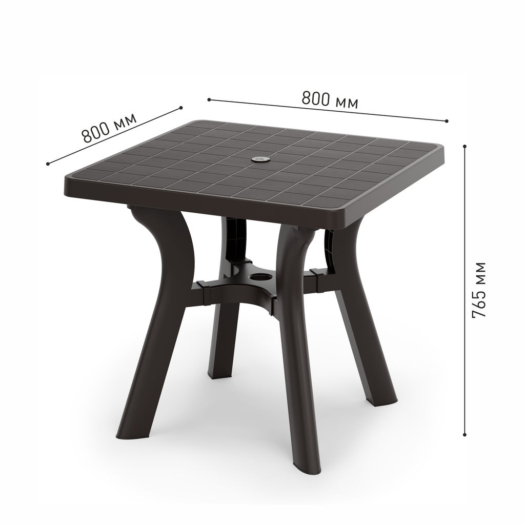 Стол квадратный "Атлант" 800мм (мокко) М8941