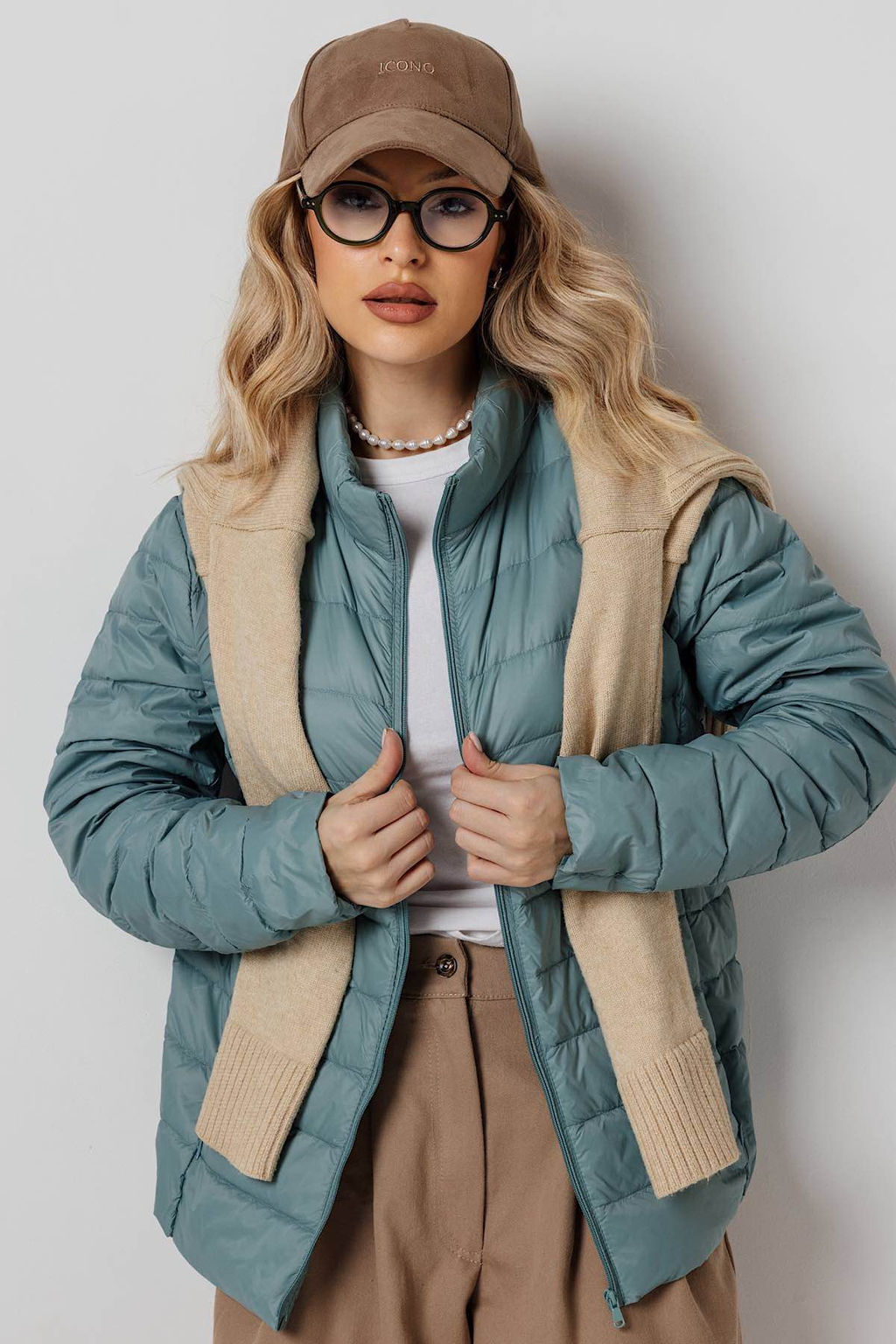 Жакет женский 2005/03/Бирюзовый - Rise фото 7