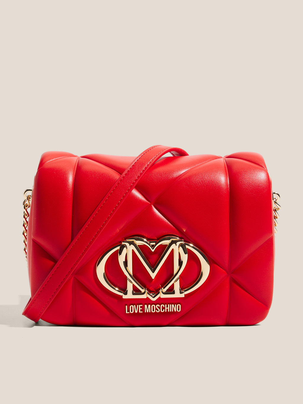 Кросс-боди LOVE MOSCHINO EMBOSSED Q Артикул 4561044, красный