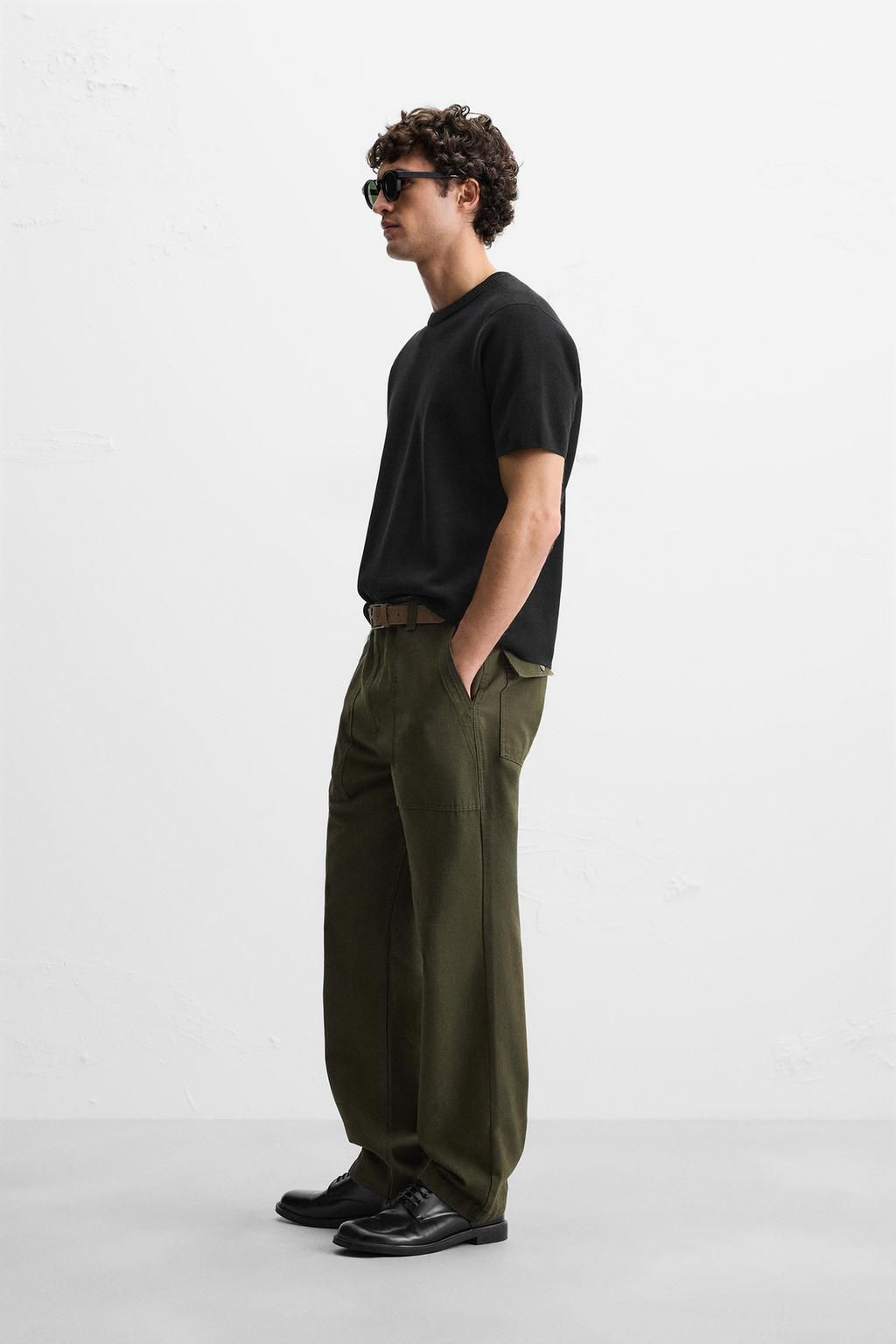 RELAXED FIT KNIT T-SHIRT - Zara фото 5