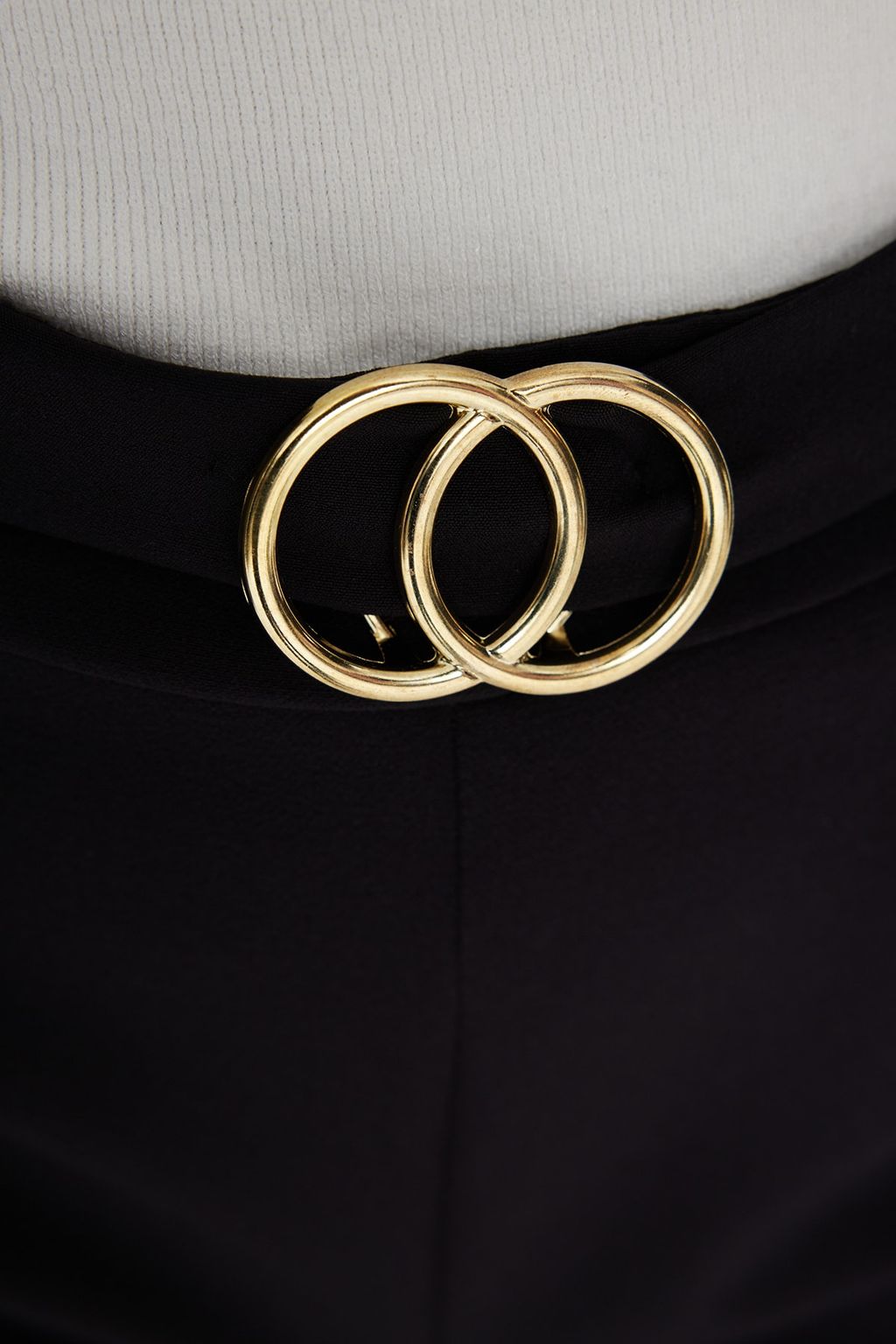 Siyah Kemerli Super Mini Dokuma Sort TWOAW21SR0078 - Trendyolmilla фото 4