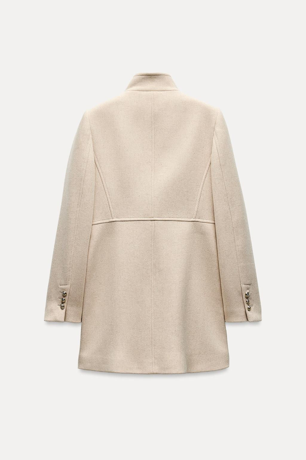 WOOL BLEND DOUBLE-BREASTED COAT - Zara фото 31