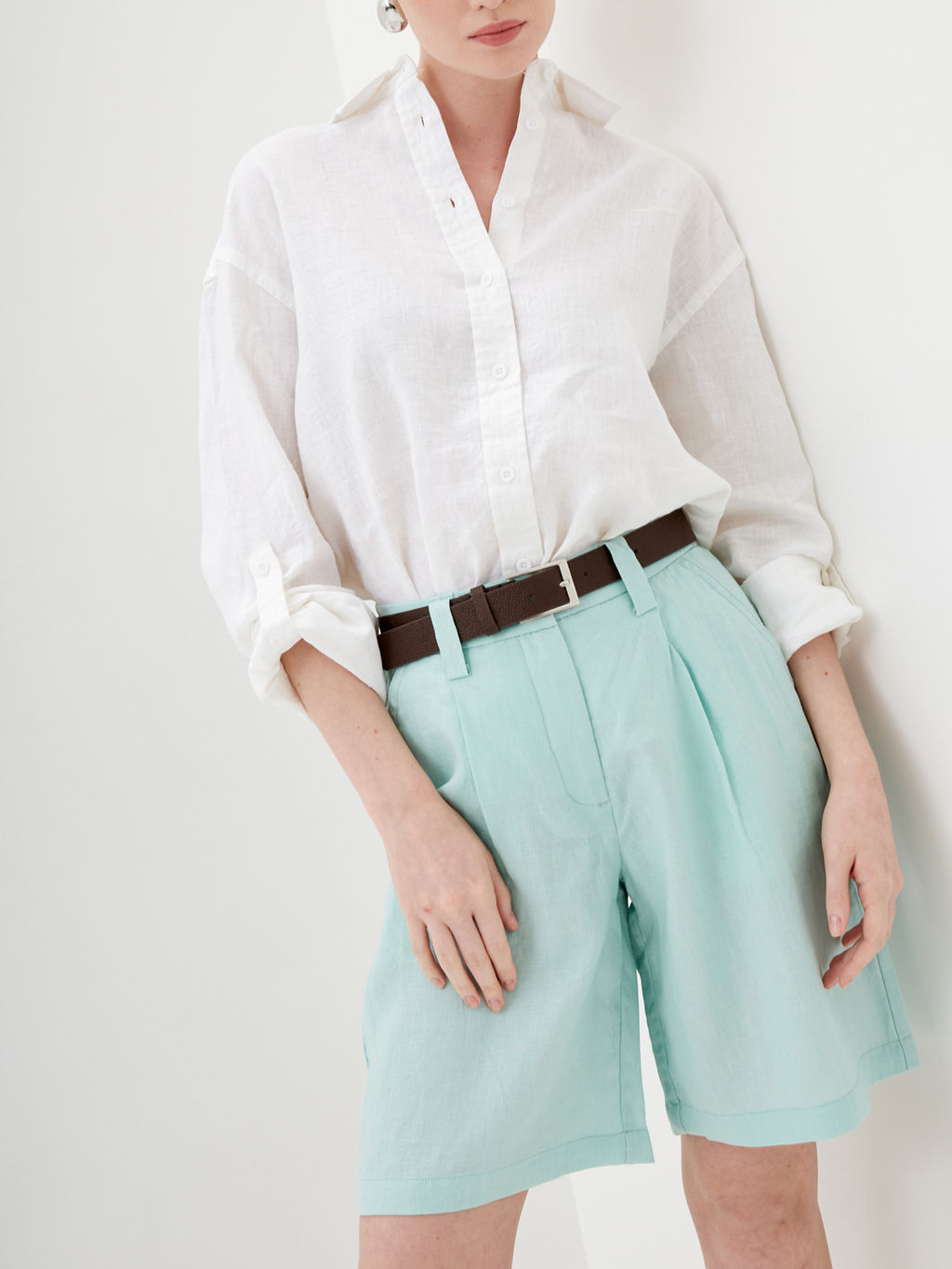 Женские льняные Шорты - Mossmore фото 42