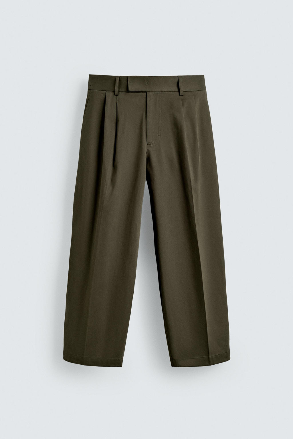 RELAXED FIT PLEATED TROUSERS - Zara фото 7