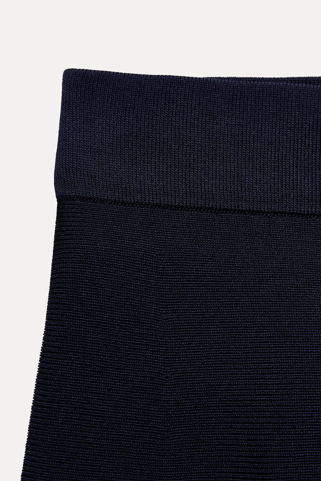 PLAIN KNIT MINI SKIRT - Zara фото 7