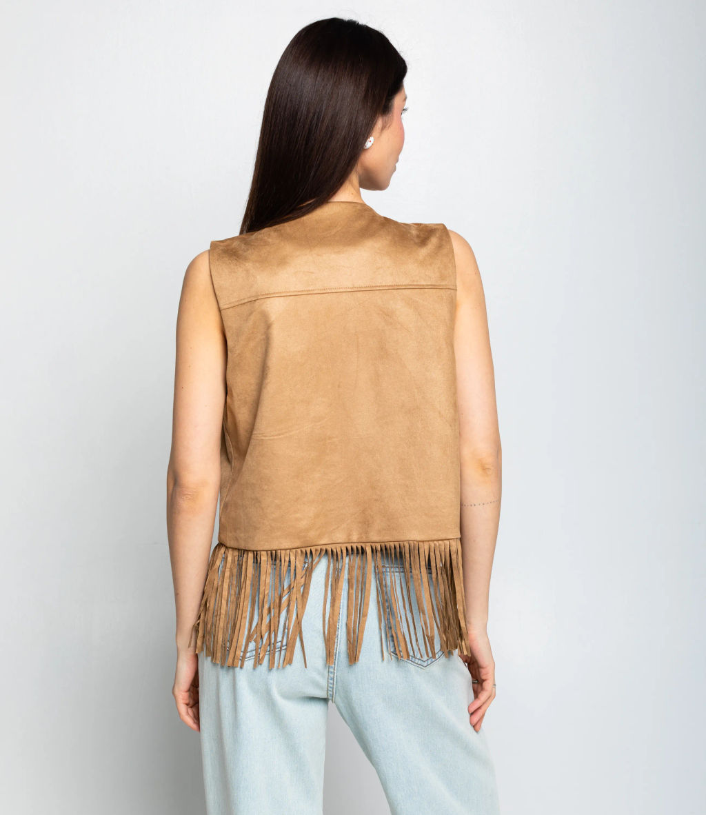 Жилет #КТ9833, бежевый