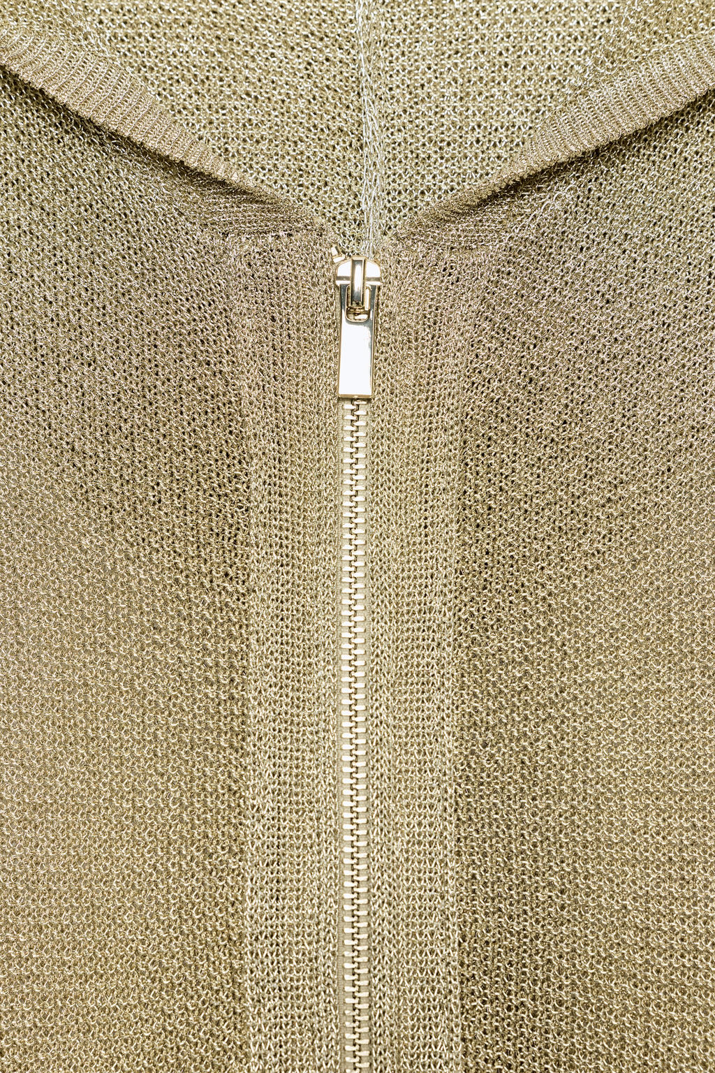 SUDADERA CAPUCHA PUNTO HILO METALIZADO / Oro - Zara фото 7
