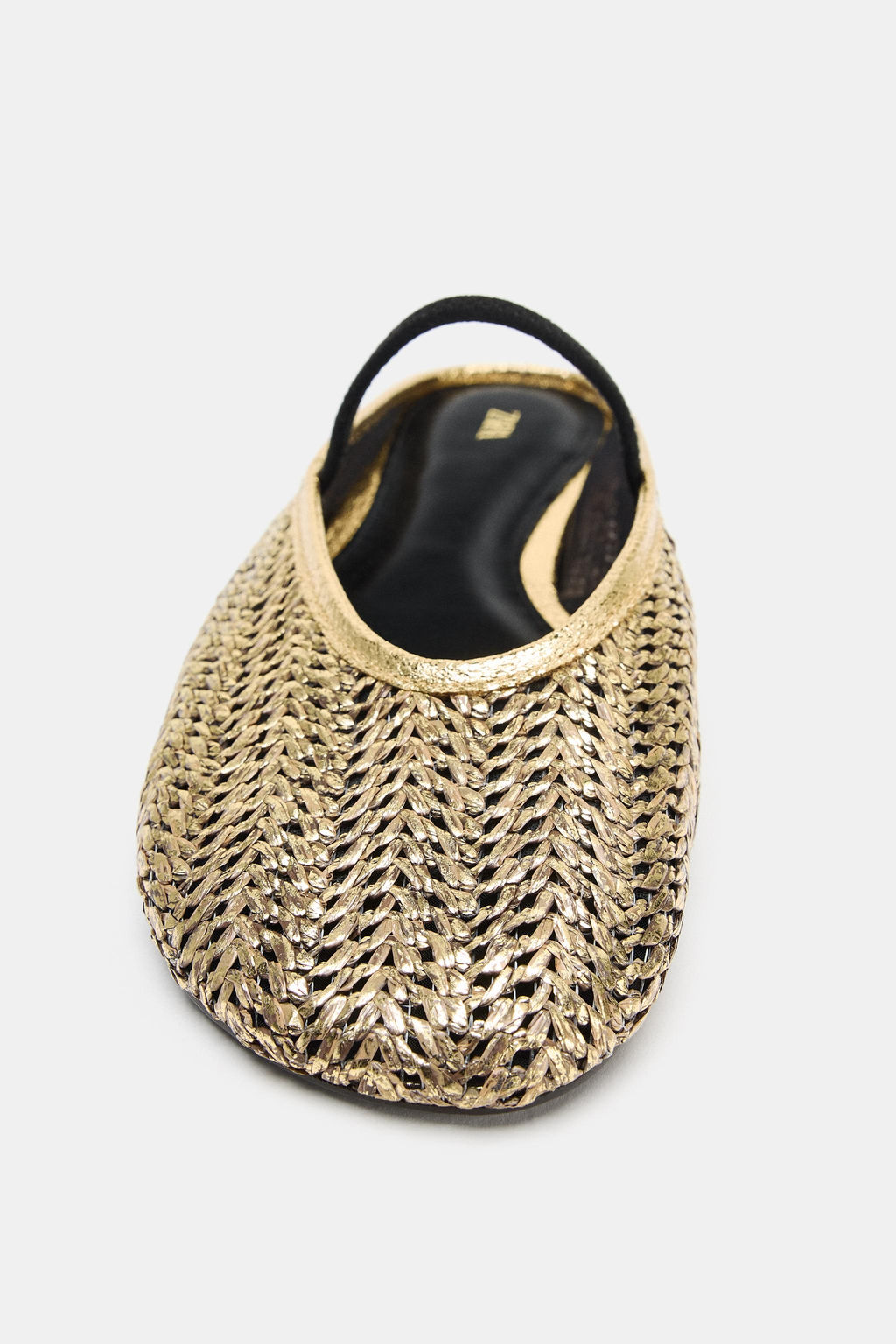 BAILARINA DESTALONADA TRENZADA / Oro - Zara фото 7