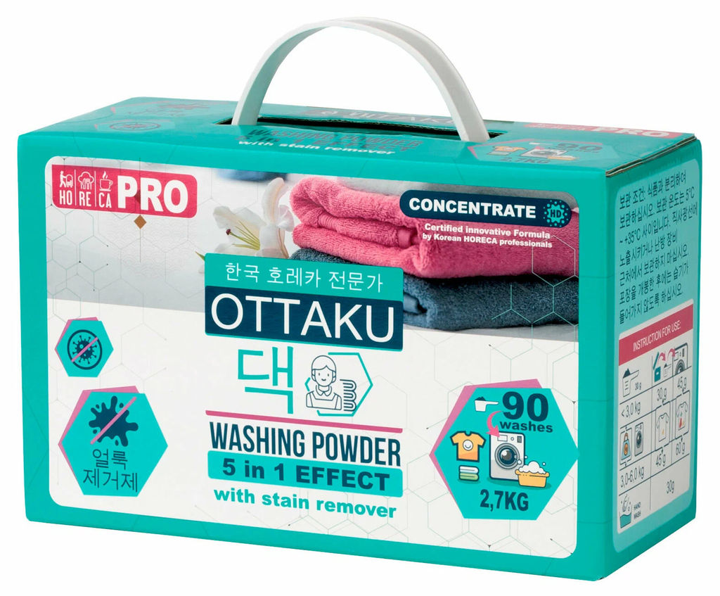OTTAKU 5in1 EFFECT Концентрированный универсальный стиральный порошок с пятновыводителем, 2,7 кг  фото 13