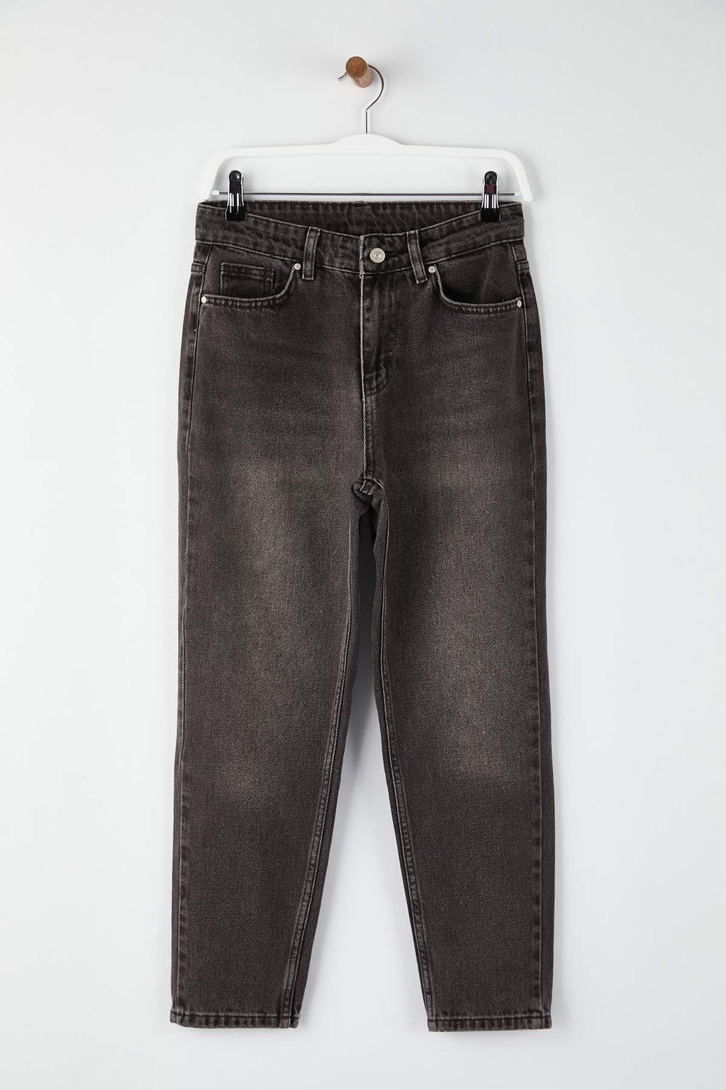 Kahverengi Yuksek Bel Mom Jeans TWOSS26JE00015