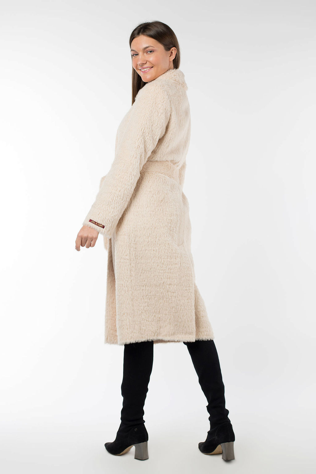 Пальто женское демисезонное (пояс) - El podio фото 4