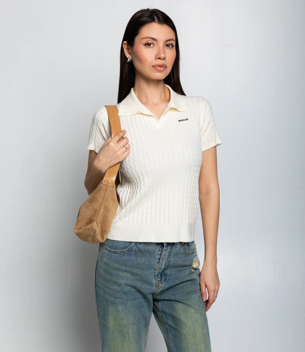 Футболка #КТ933 (3), кремовый