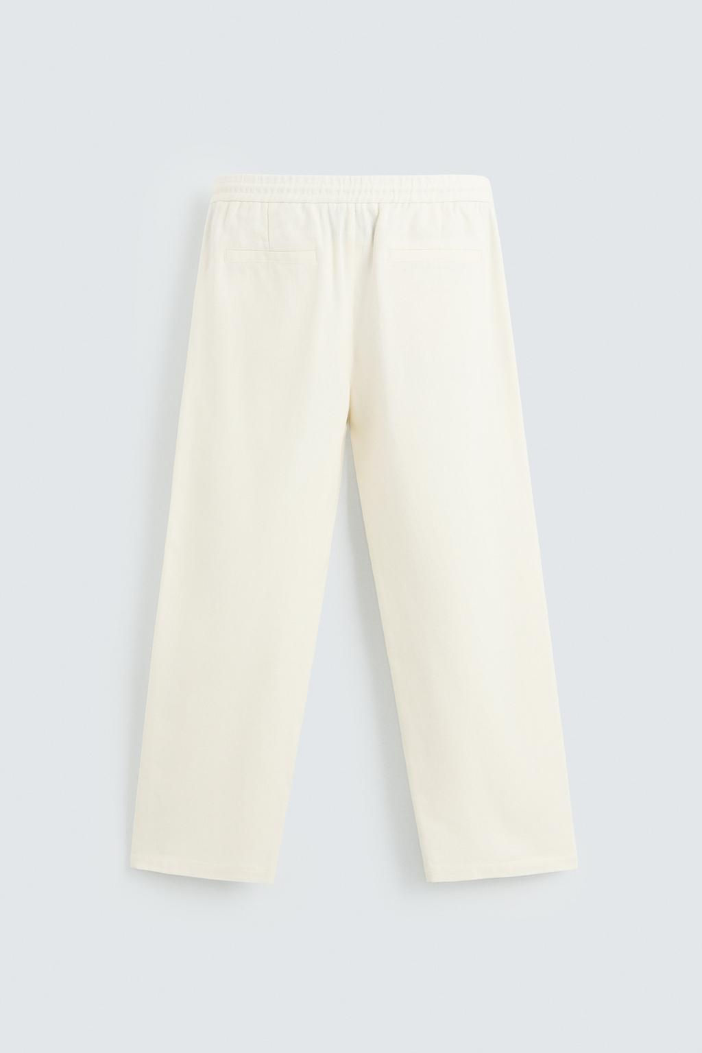 VISCOSE-JUTE TROUSERS - Zara фото 3