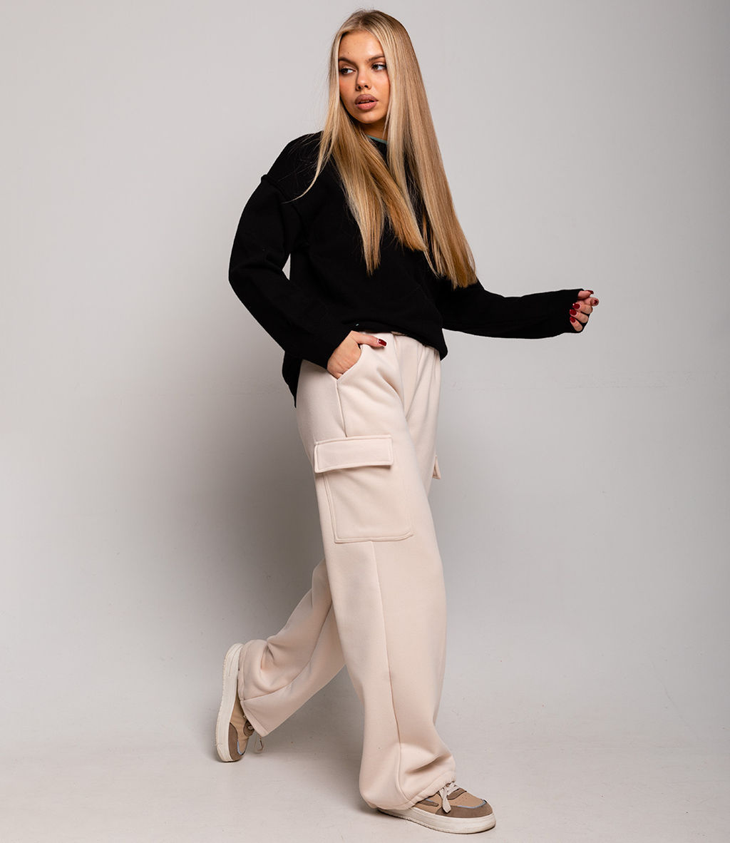 Брюки #ОБШ1939, кремовый - Dommod фото 3