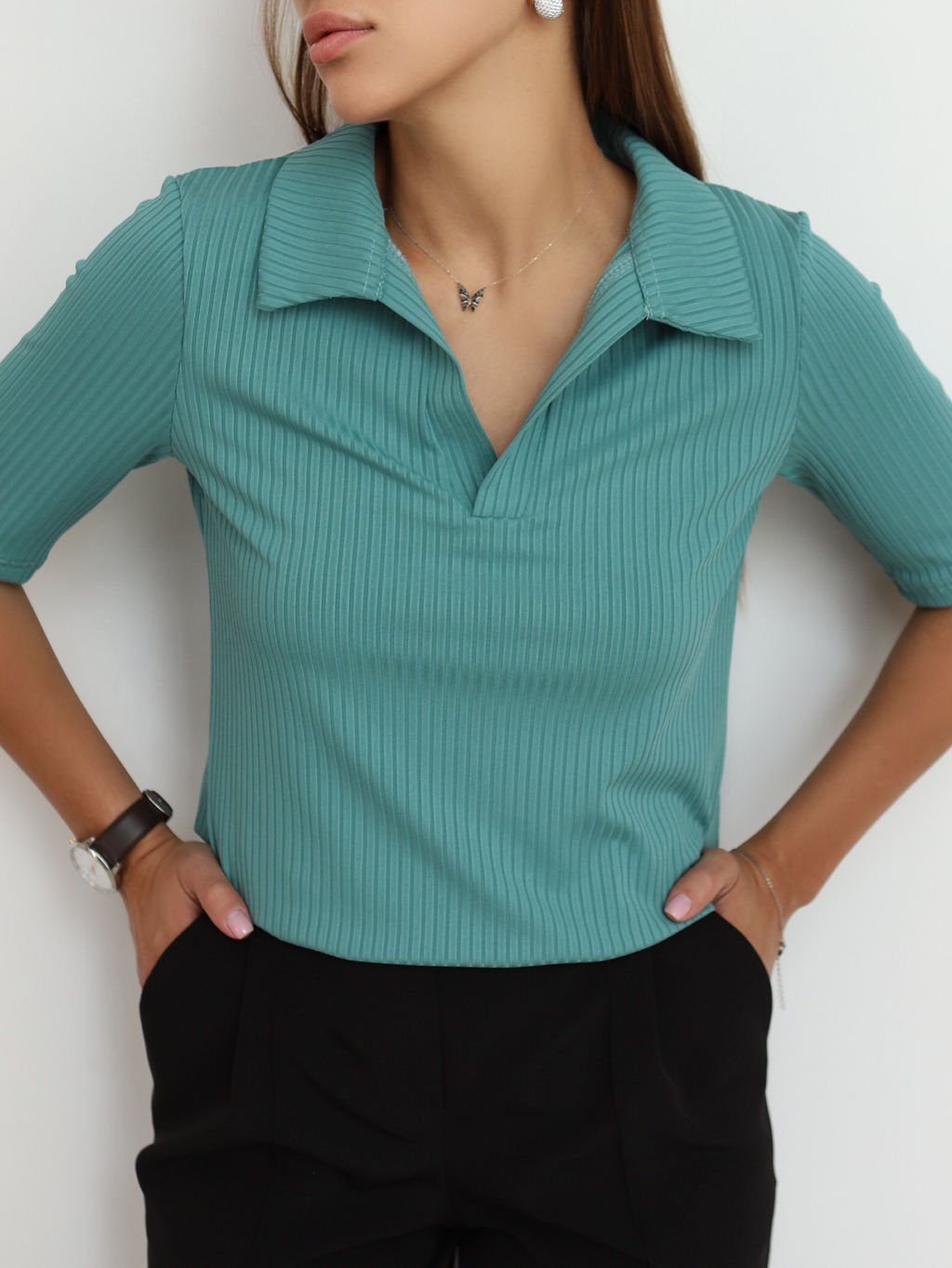 Футболка поло КФ100 Ментол от фабрики Спортсоло