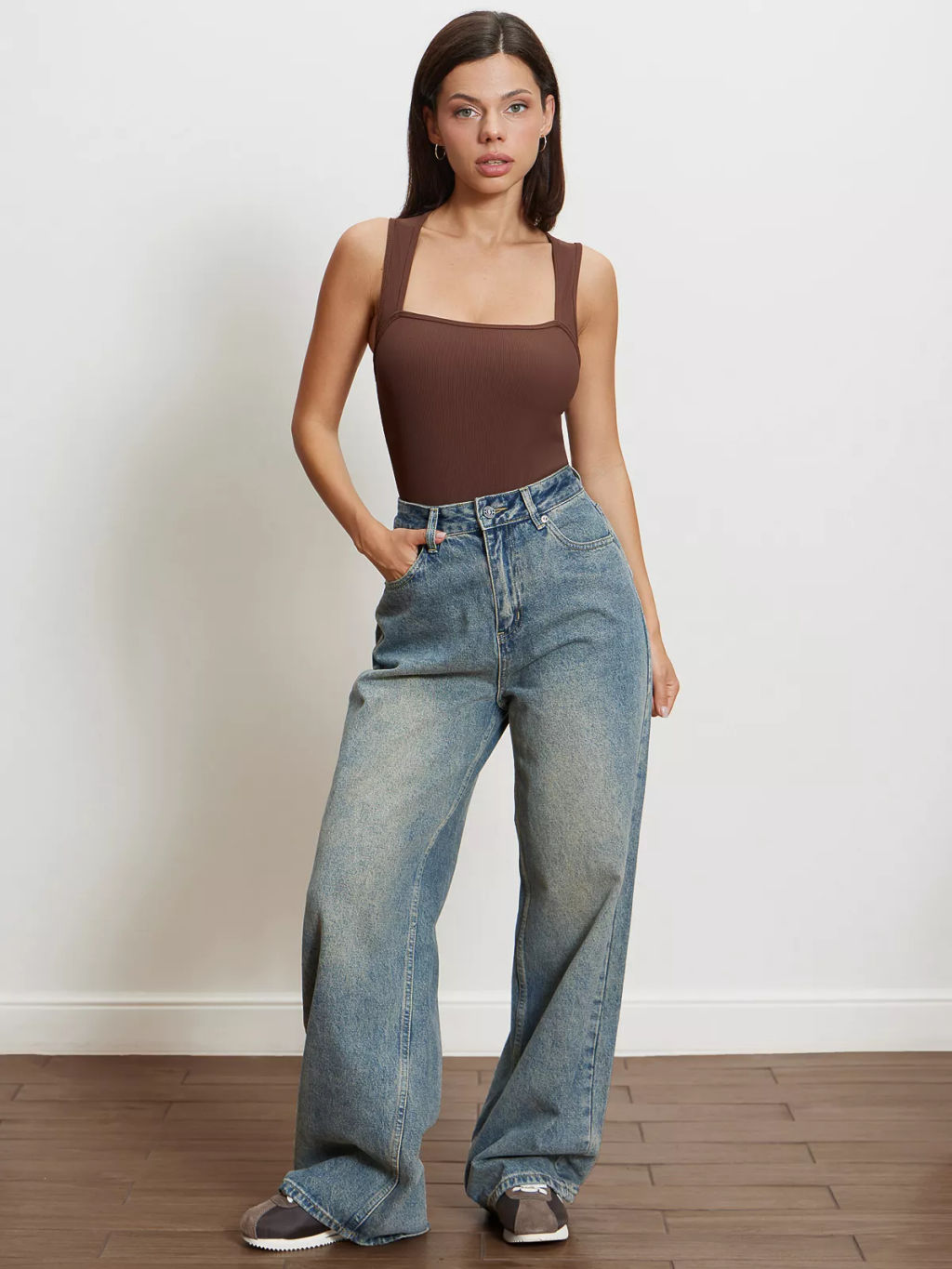 Боди в рубчик