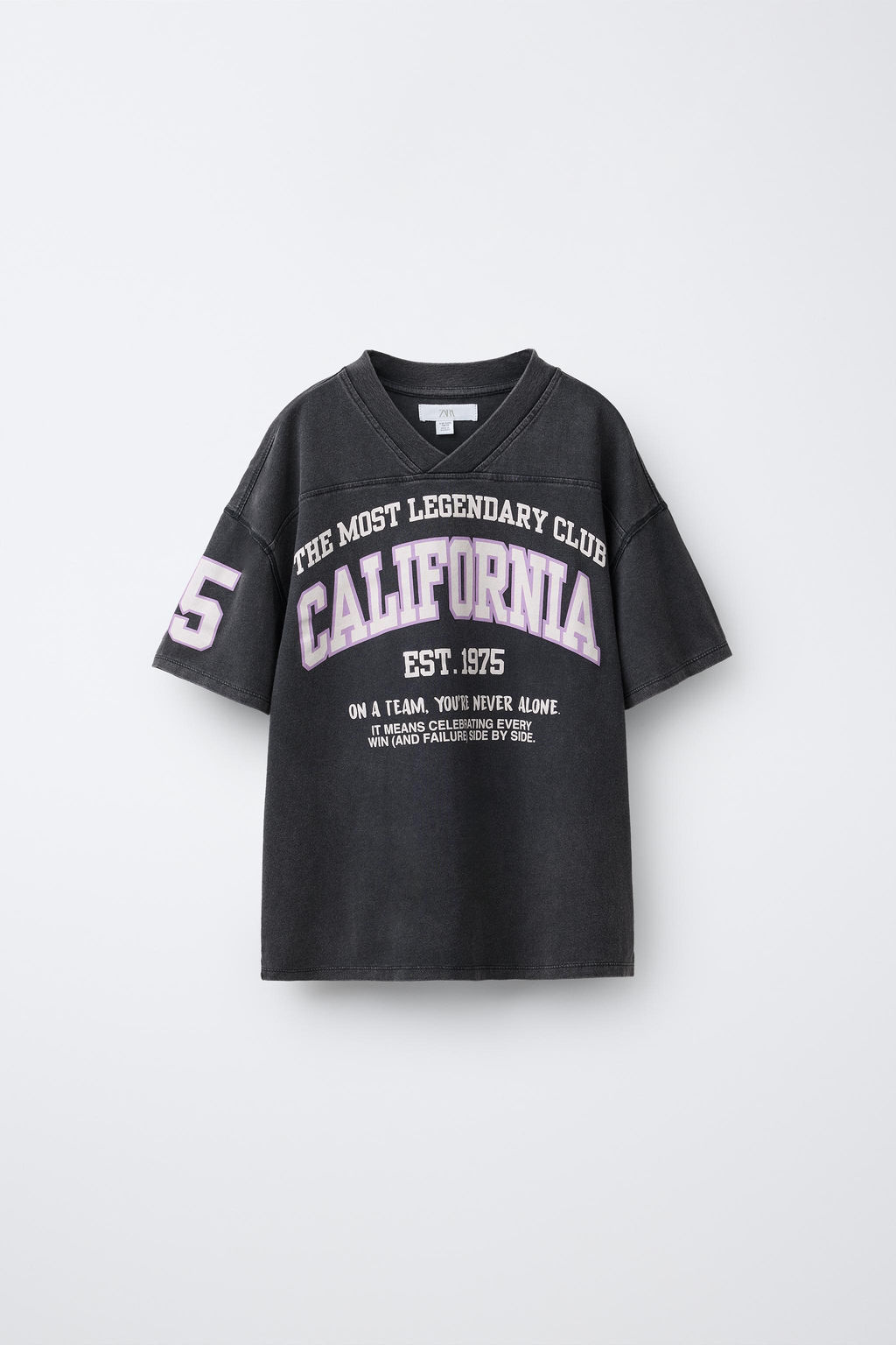 VARSITY SLOGAN T-SHIRT - Zara фото 7