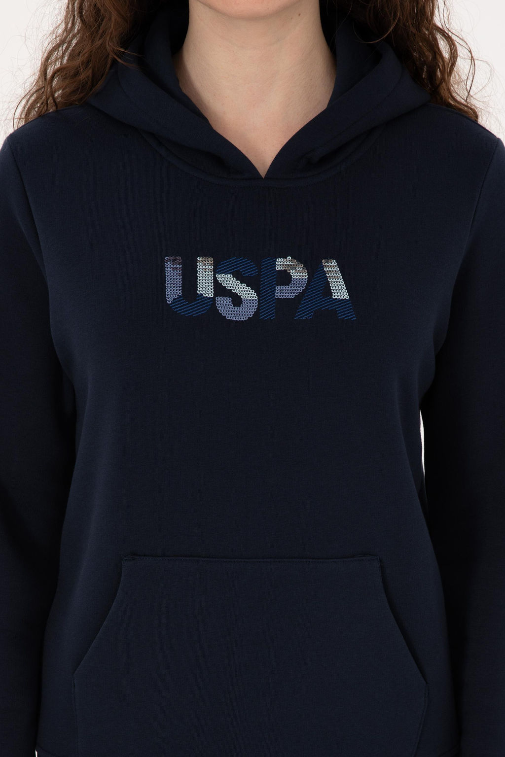 Kad_n Lacivert Kap__onlu Basic Sweatshirt - U.s. polo assn фото 6