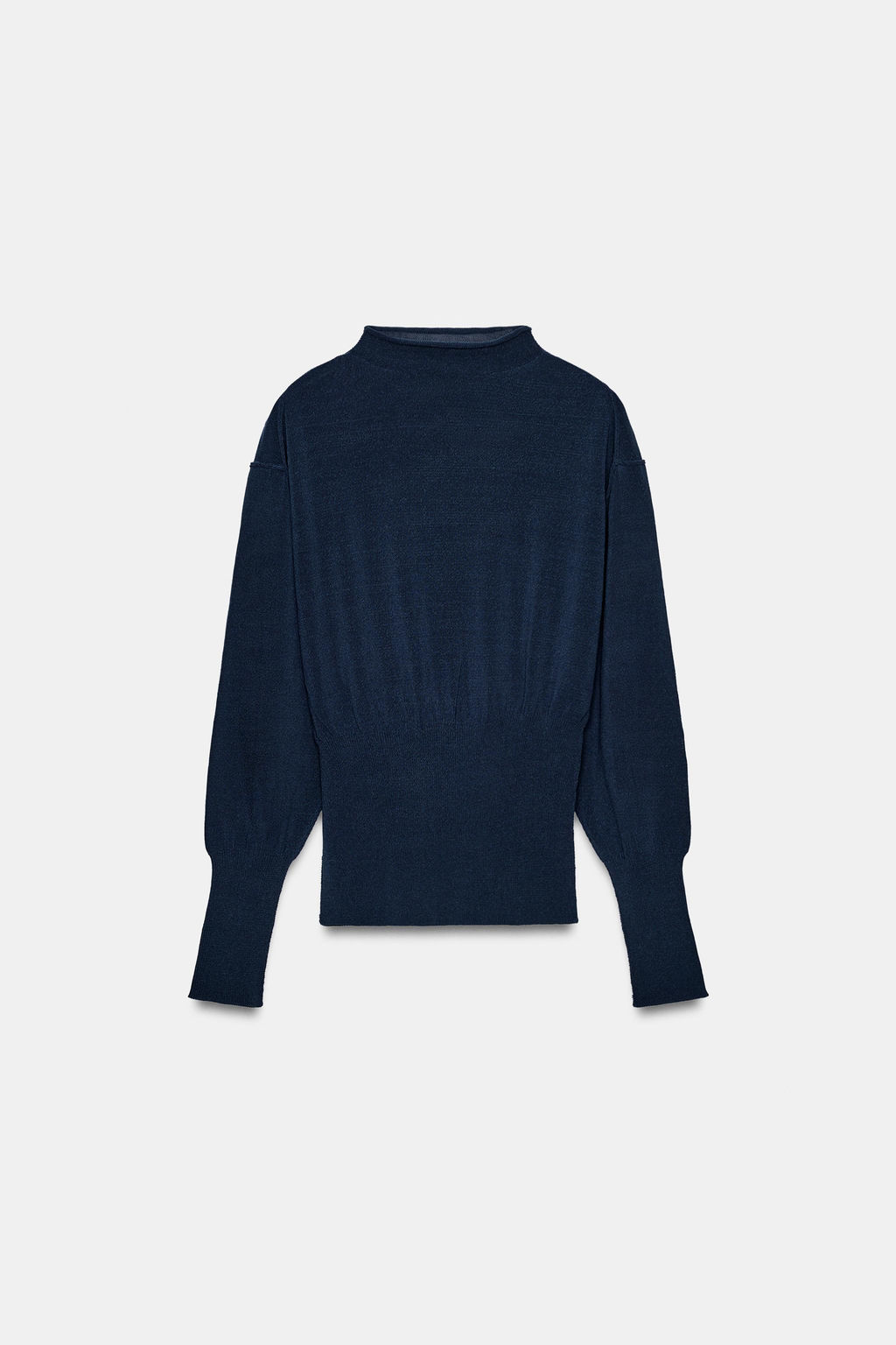 JERSEY PUNTO CINTURA ANCHA / Azul tinta - Zara фото 5