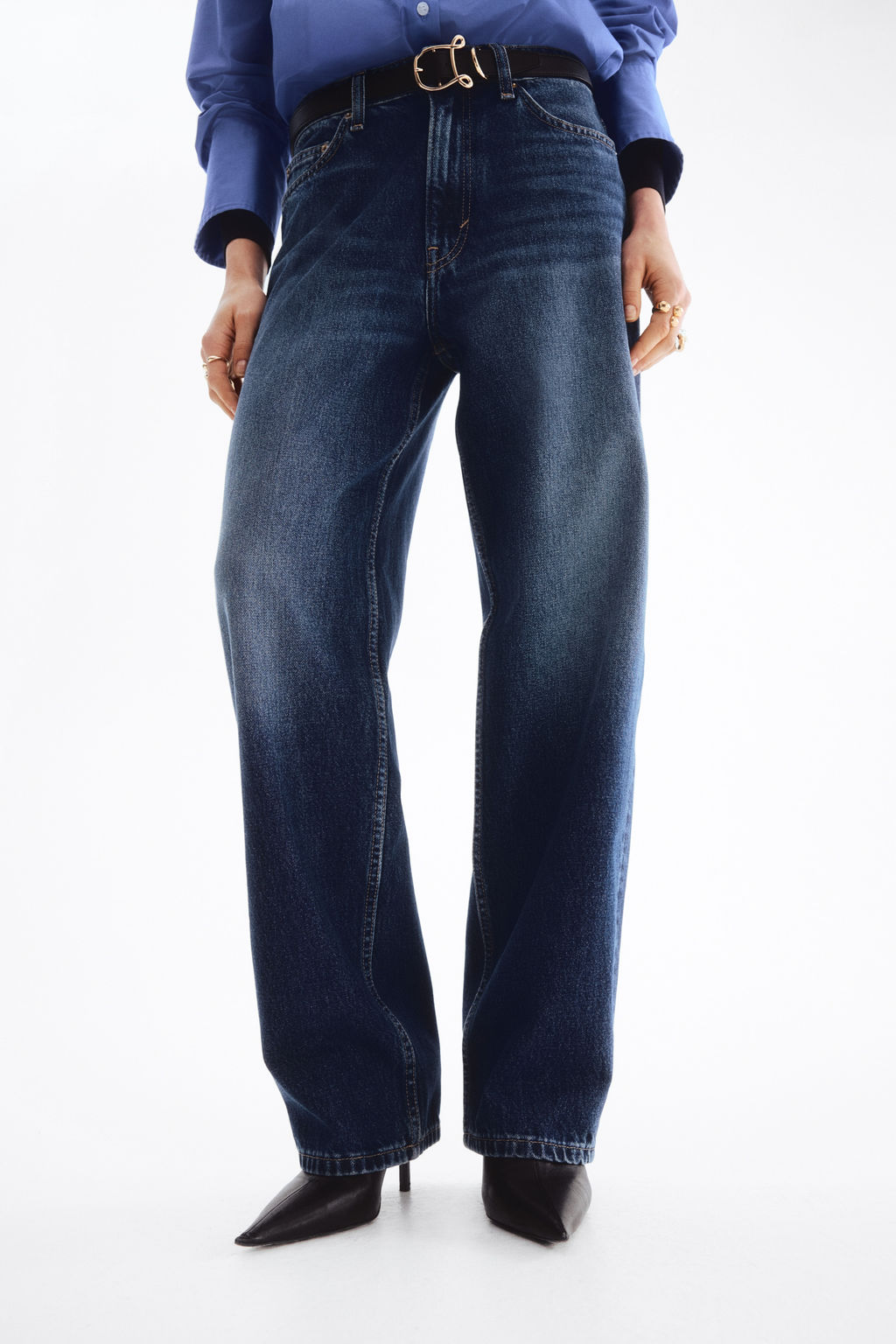 Barrel High Waist Jeans - H&m фото 7