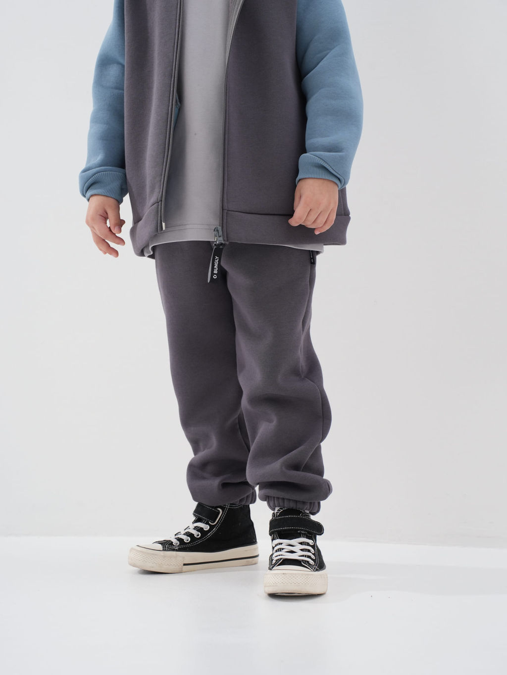 Джоггеры Графит утепленные - Bungly фото 2