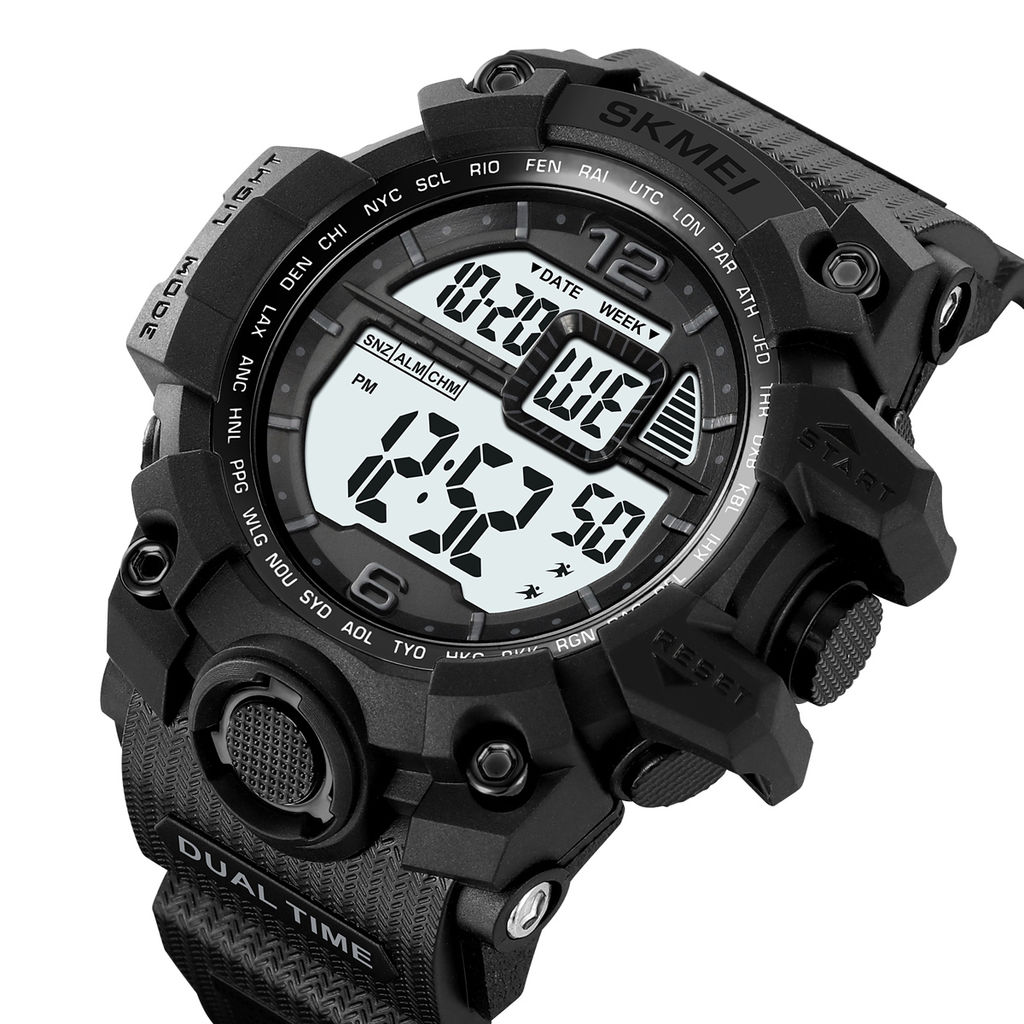Часы наручные Skmei мужские электронные спортивные 2245black-white