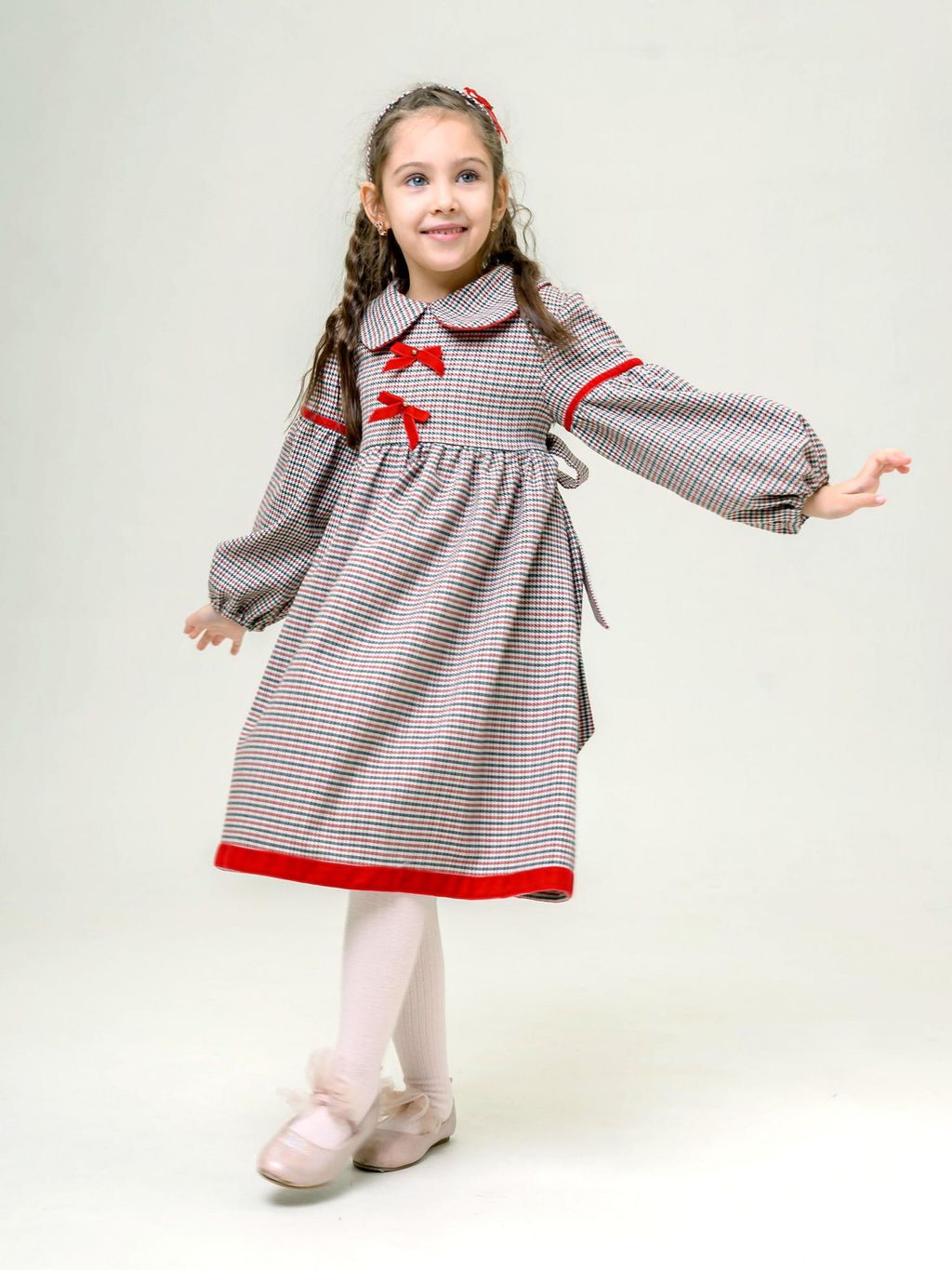 ДЛ 26-3 платье для девочки Мира красный