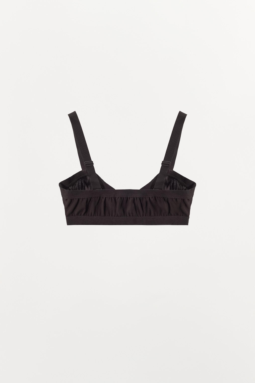SILK BLEND BRALETTE WITH ELASTICATED HEMS - Zara фото 5