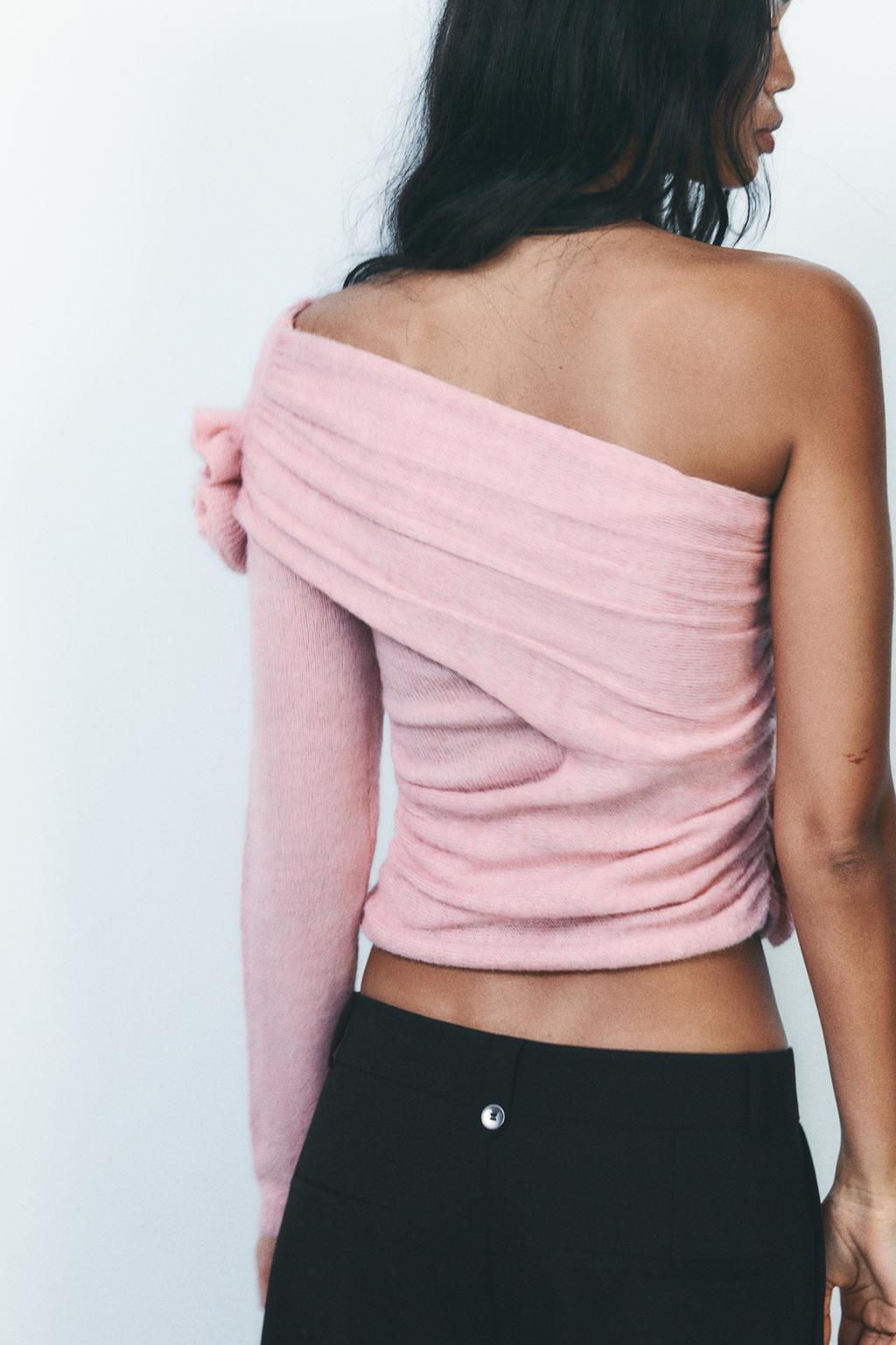 FLORAL KNIT TOP - Zara фото 4