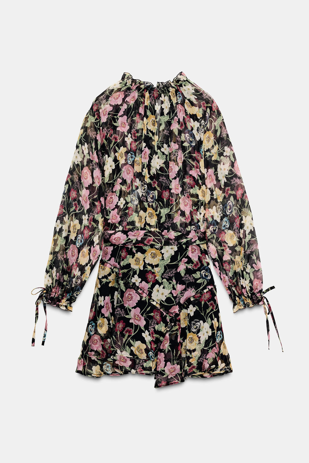 FLORAL PRINT MINI DRESS - Zara фото 7