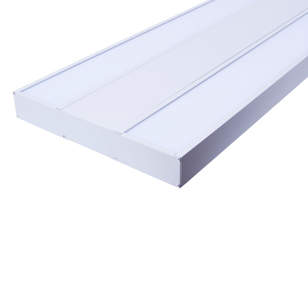 ULO-K16B 2x22W/4000K/L100 5W/RGB IP44 LIGHT GREY Светильник линейный светодиодный подвесной с фоновой подсветкой. Белый свет (4000К). Алюминий. Цвет светло-серый. TM Uniel