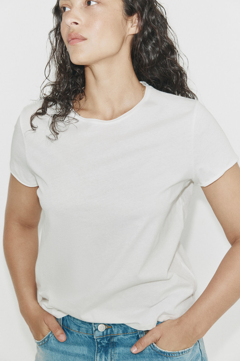 Camiseta con borde enrollado - H&m фото 5