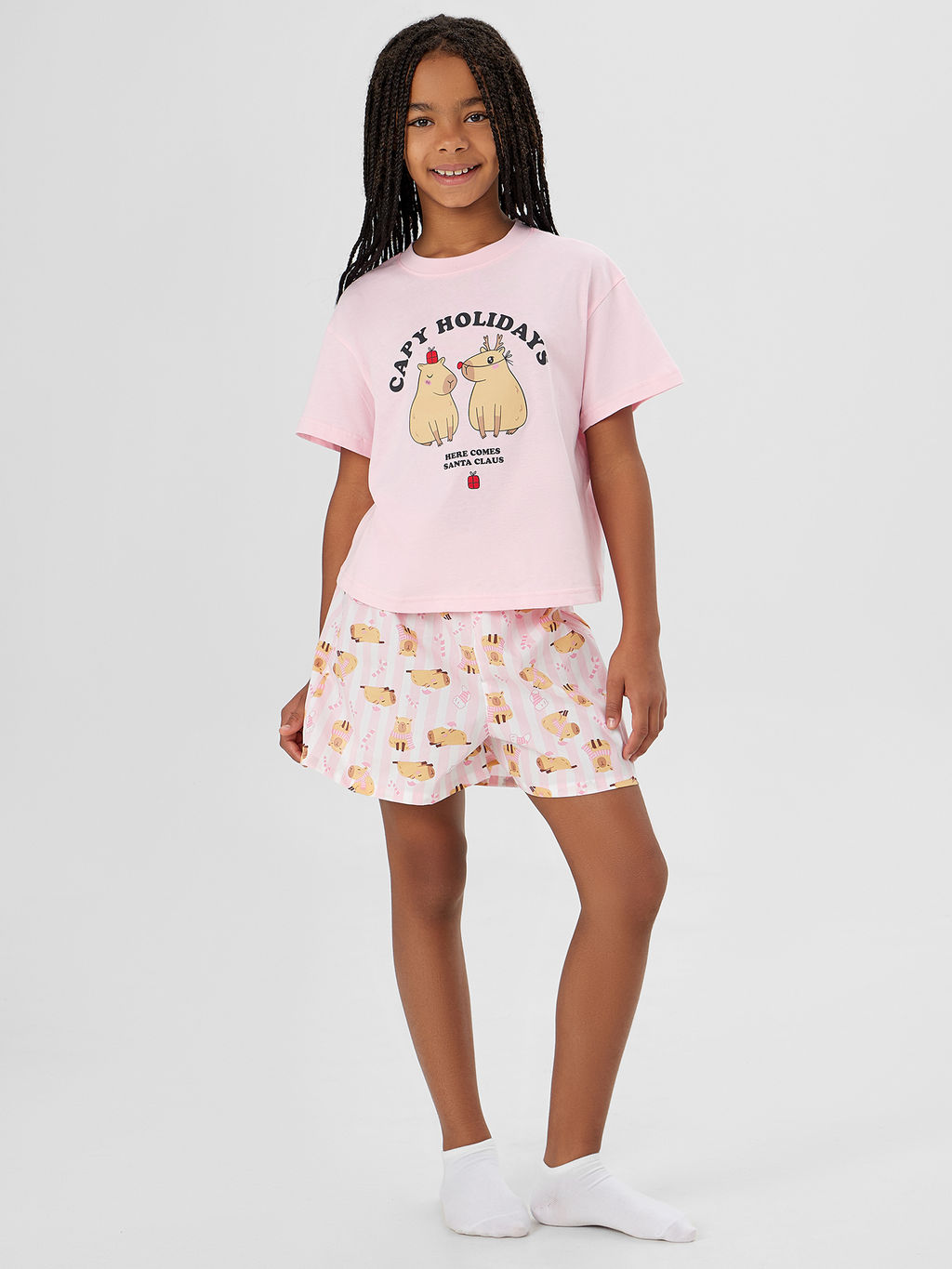 КОМПЛЕКТ ДЛЯ ДЕВОЧЕК (ФУТБОЛКА, ШОРТЫ) - Mark formelle фото 2