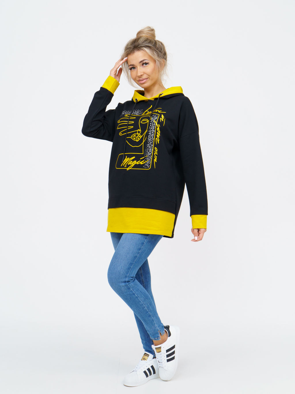 845 Туника "горчичный"