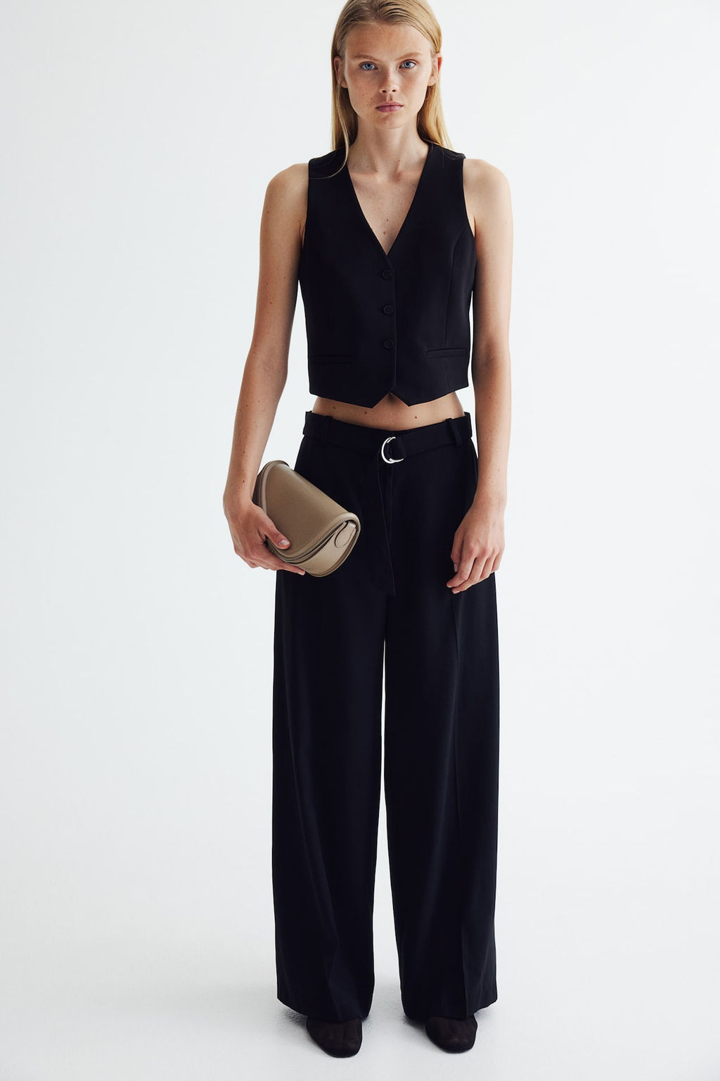 Pantalon amplio con cinturon - H&m фото 2