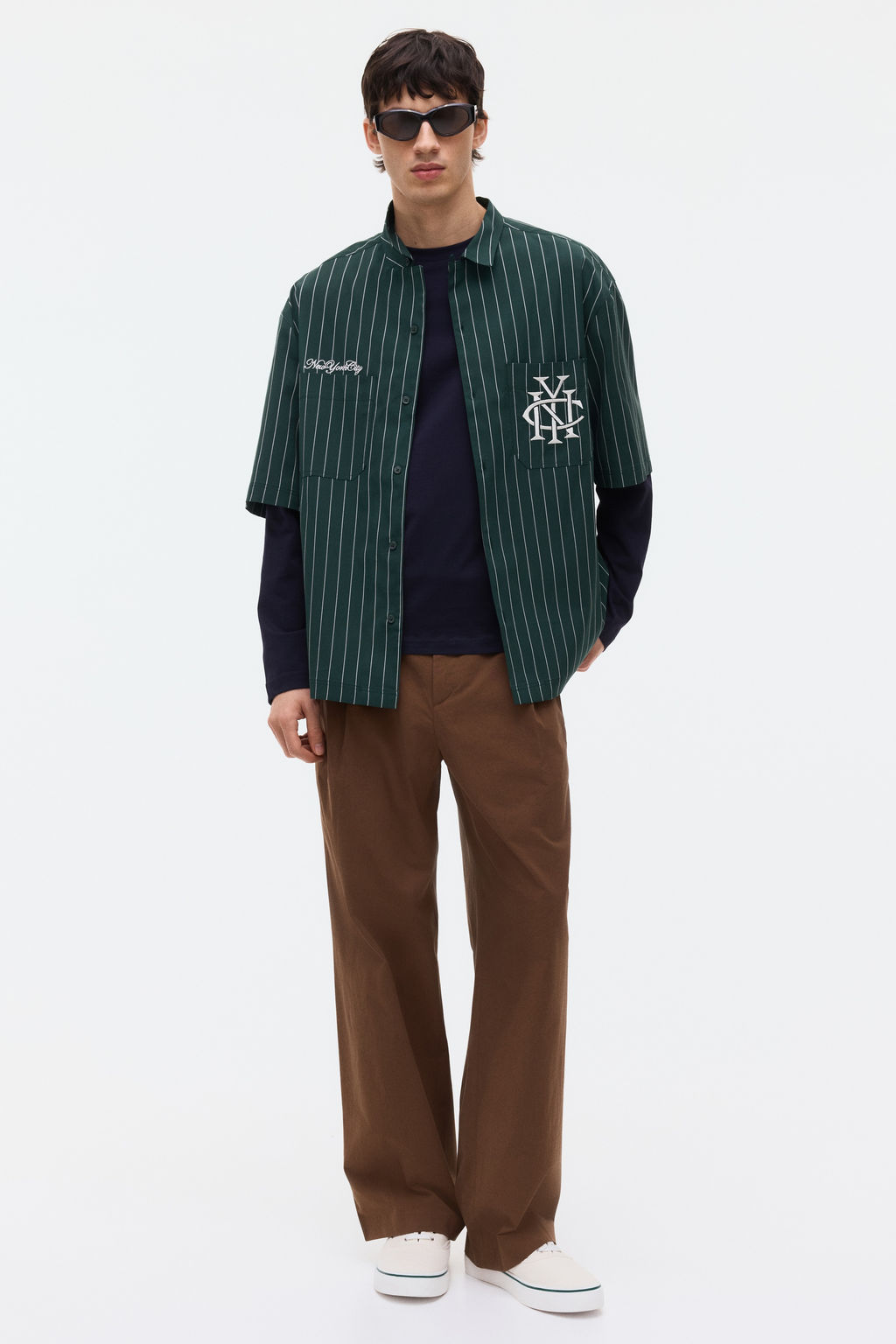 Camisa con motivo bordado Regular Fit - H&m фото 3