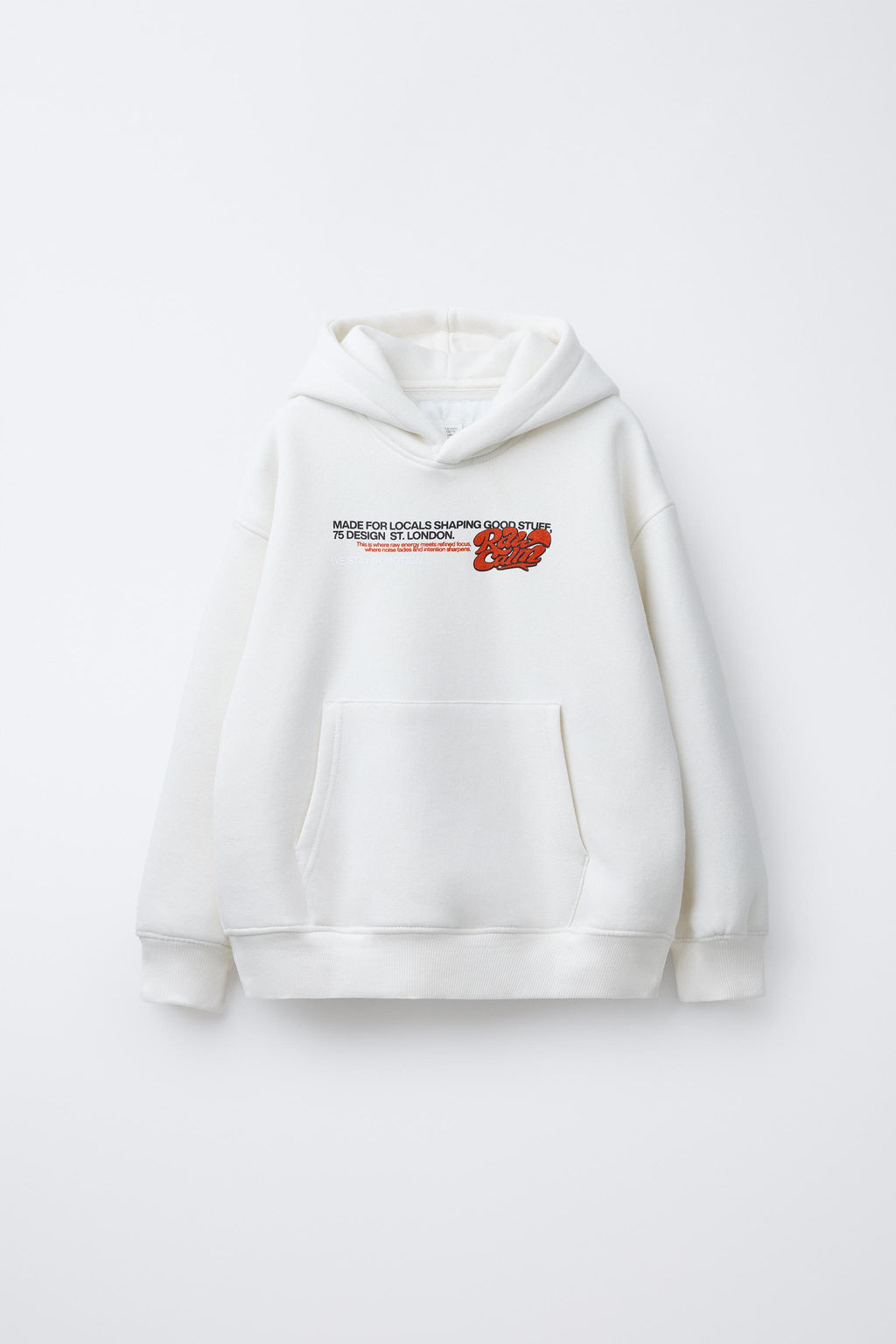 SLOGAN PRINT HOODIE