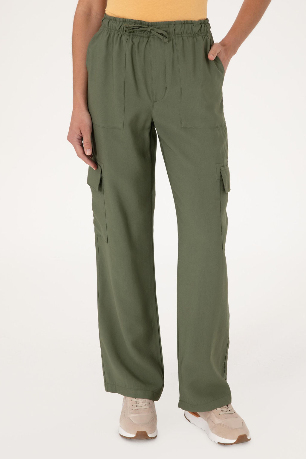 Kad_n Koyu Haki Kanvas Pantolon Sepette S_rpriz _ndirim - U.s. polo assn фото 2