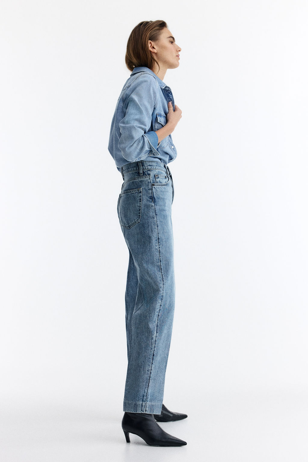 Barrel High Ankle Jeans - H&m фото 9