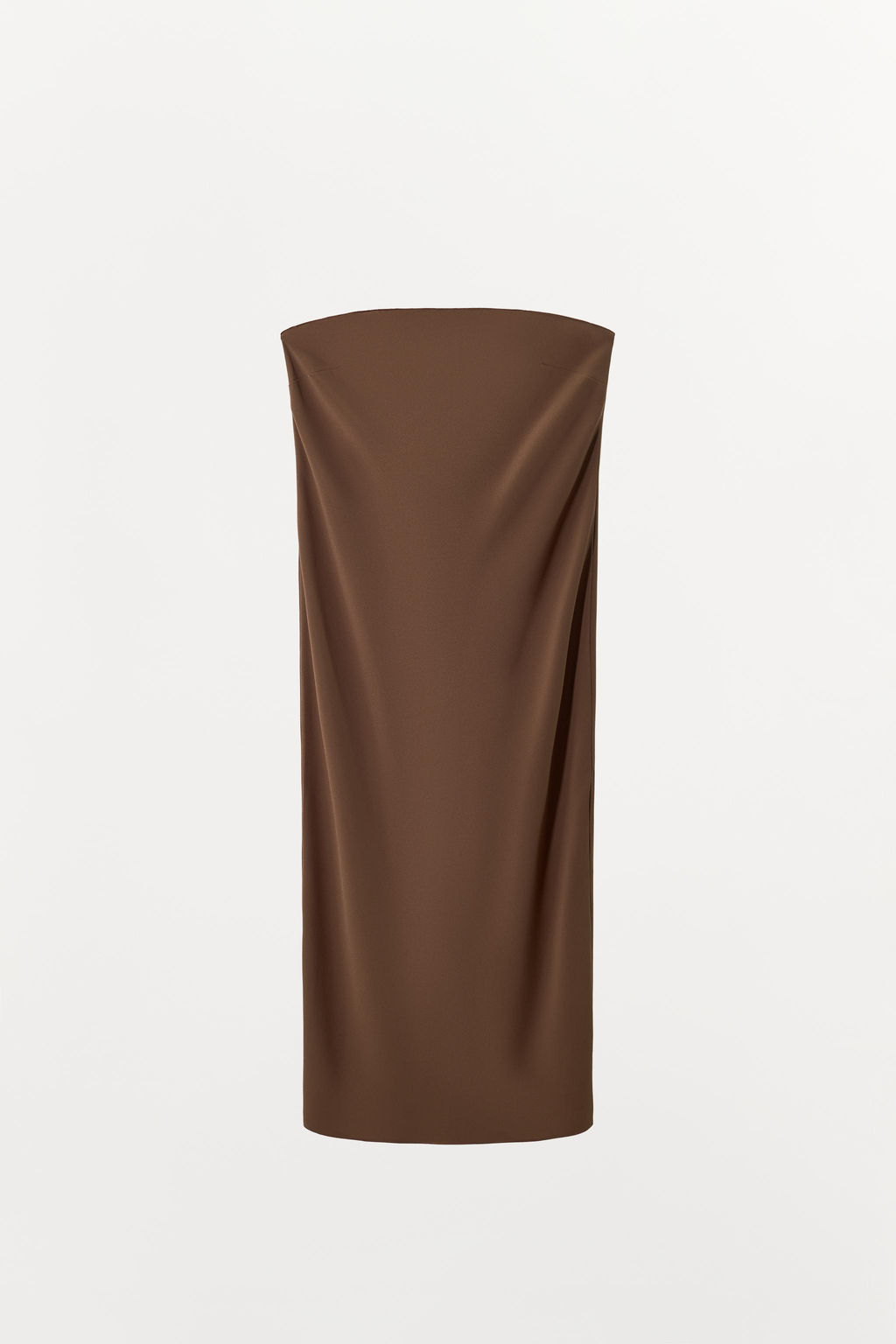 VESTIDO FORRO BANDEAU / Marr?n - Zara фото 5