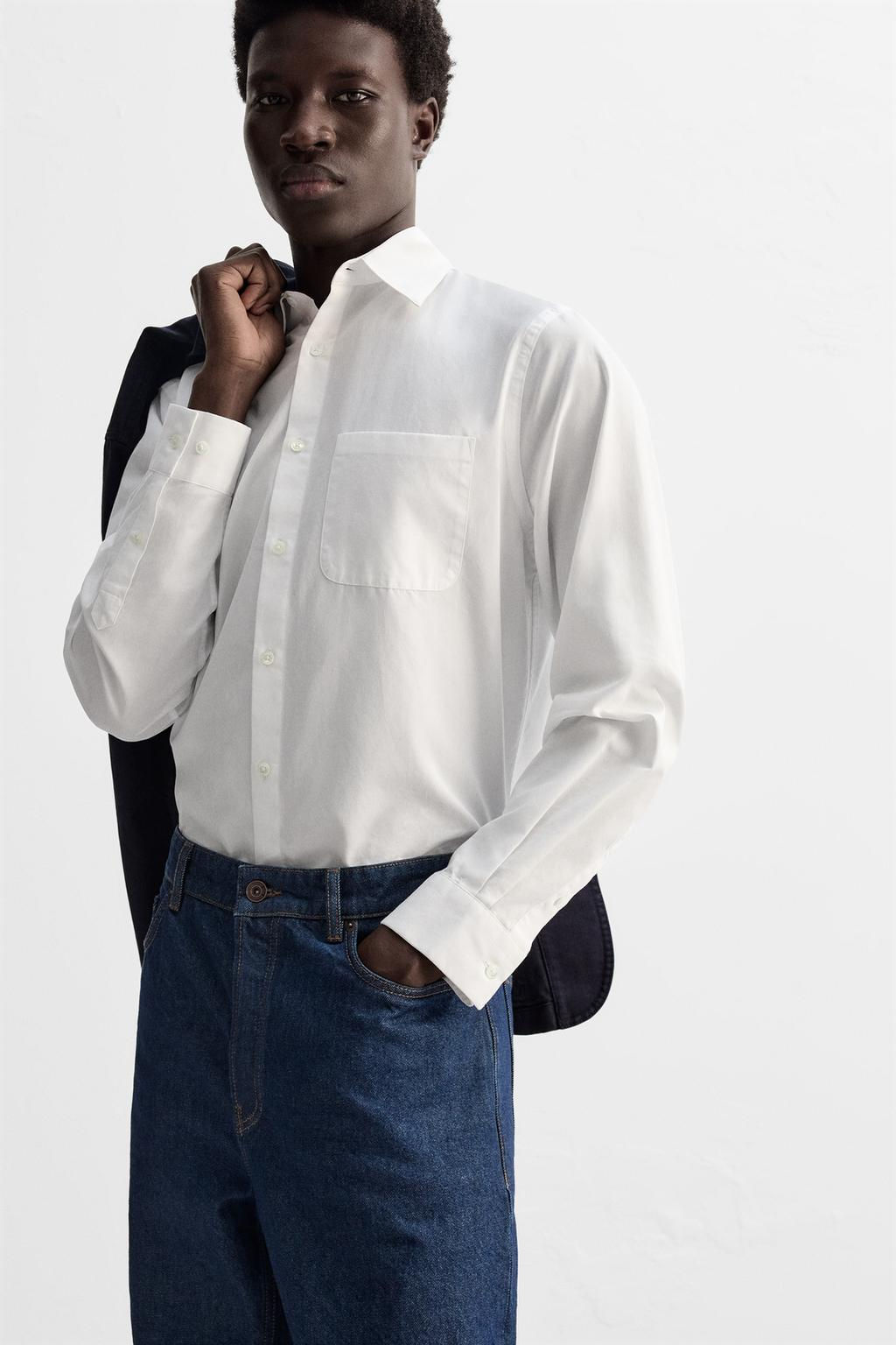 COTTON POPLIN SHIRT - Zara фото 13