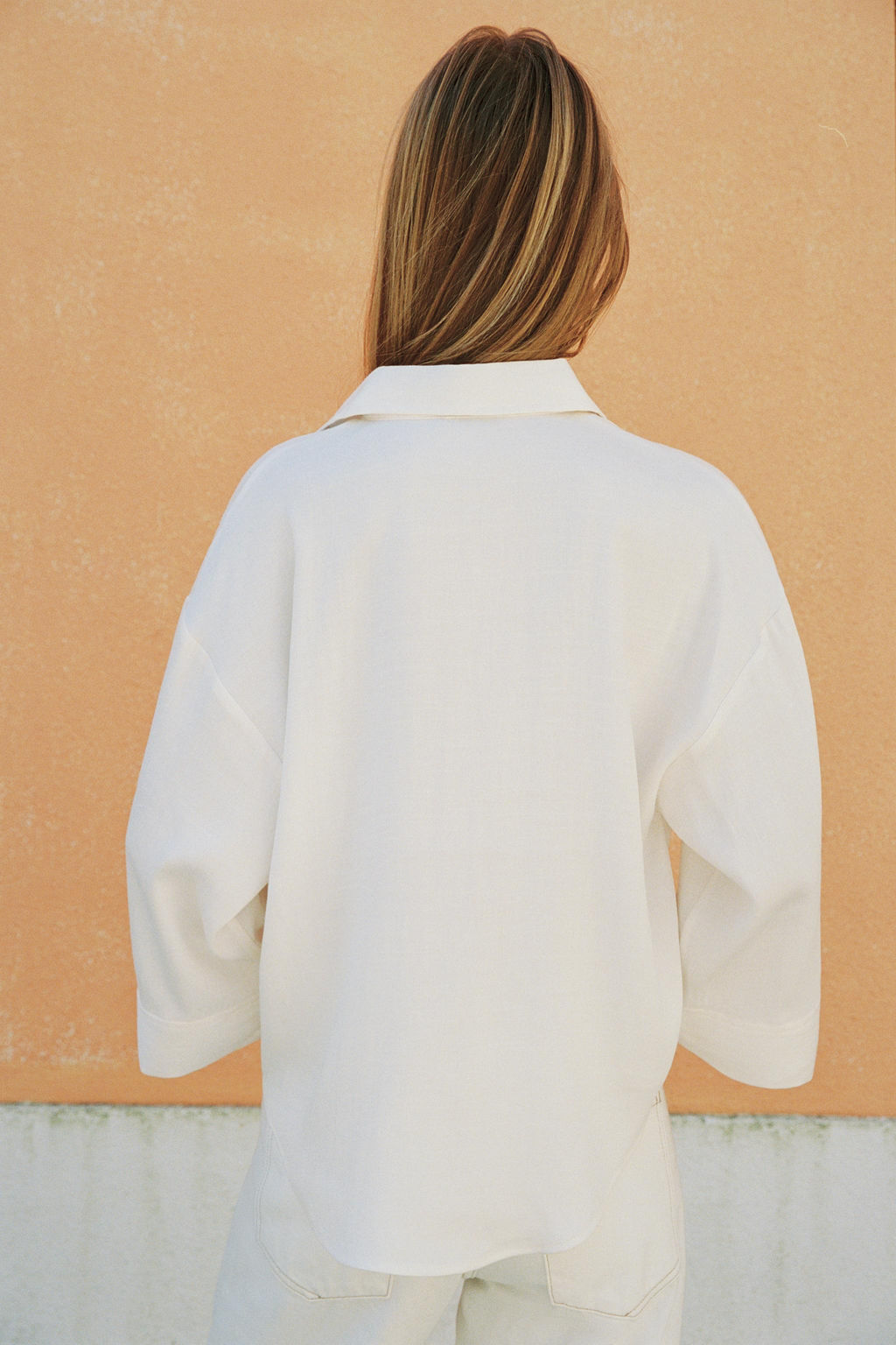 CAMISA OVERSIZE MANGA ANCHA / Crudo - Zara фото 3