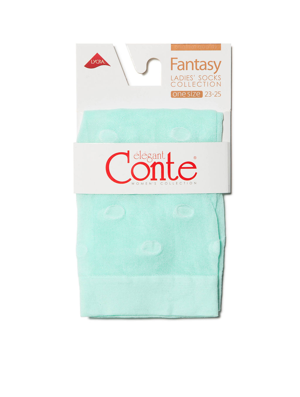 Цена за 2 пары. Носки Классические CONTE Носки в горошек FANTASY 20 turquoise - Conte elegant фото 5